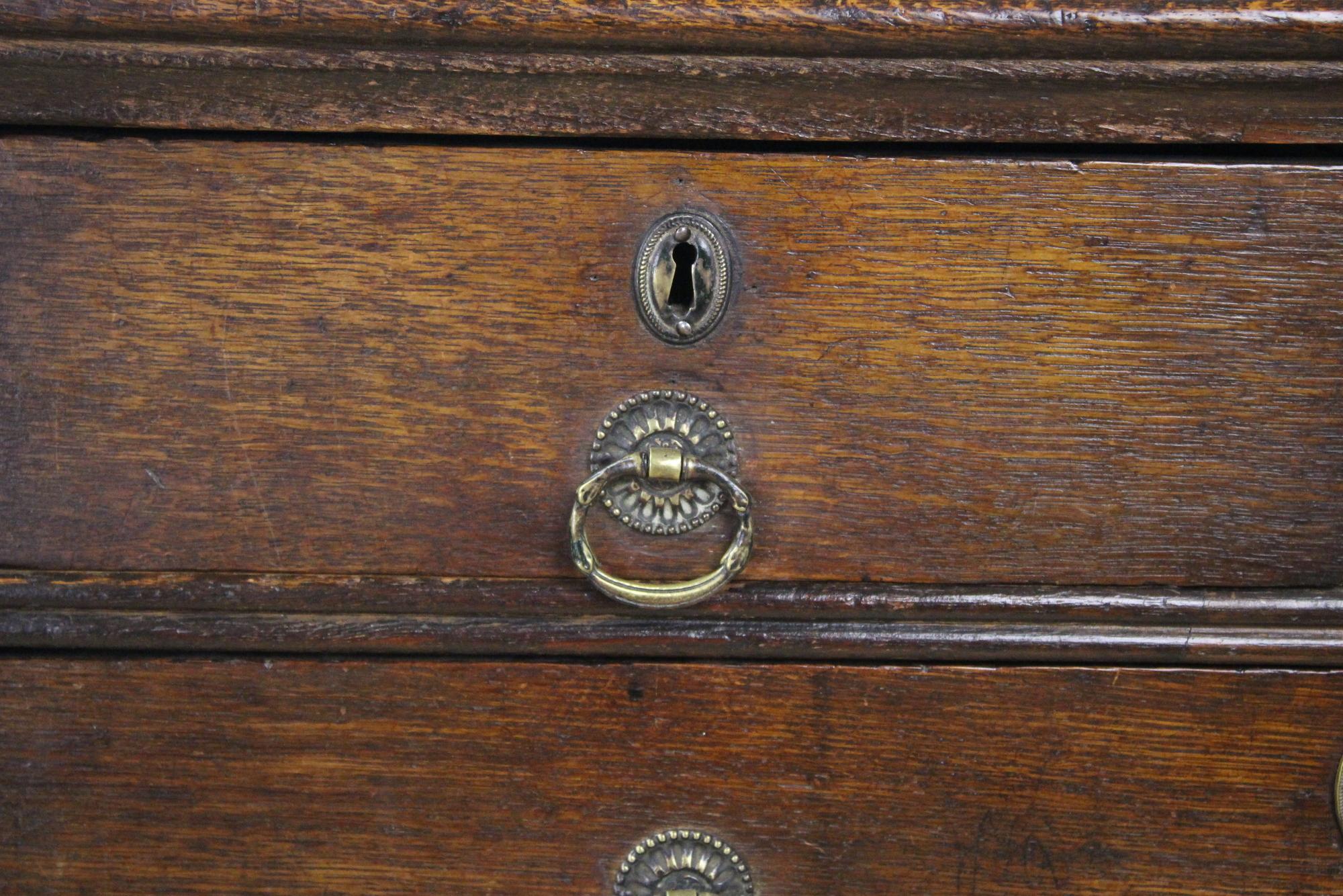 Very Early English Oak Chest of Drawers 1