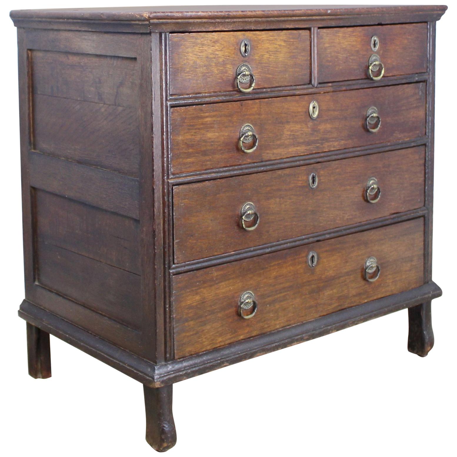Very Early English Oak Chest of Drawers