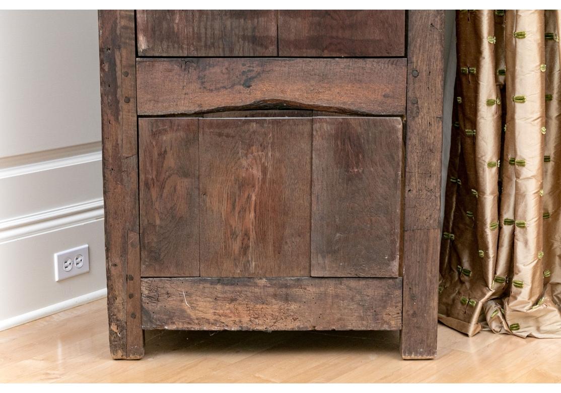 Very Early European Oak Standing Cabinet For Sale 9