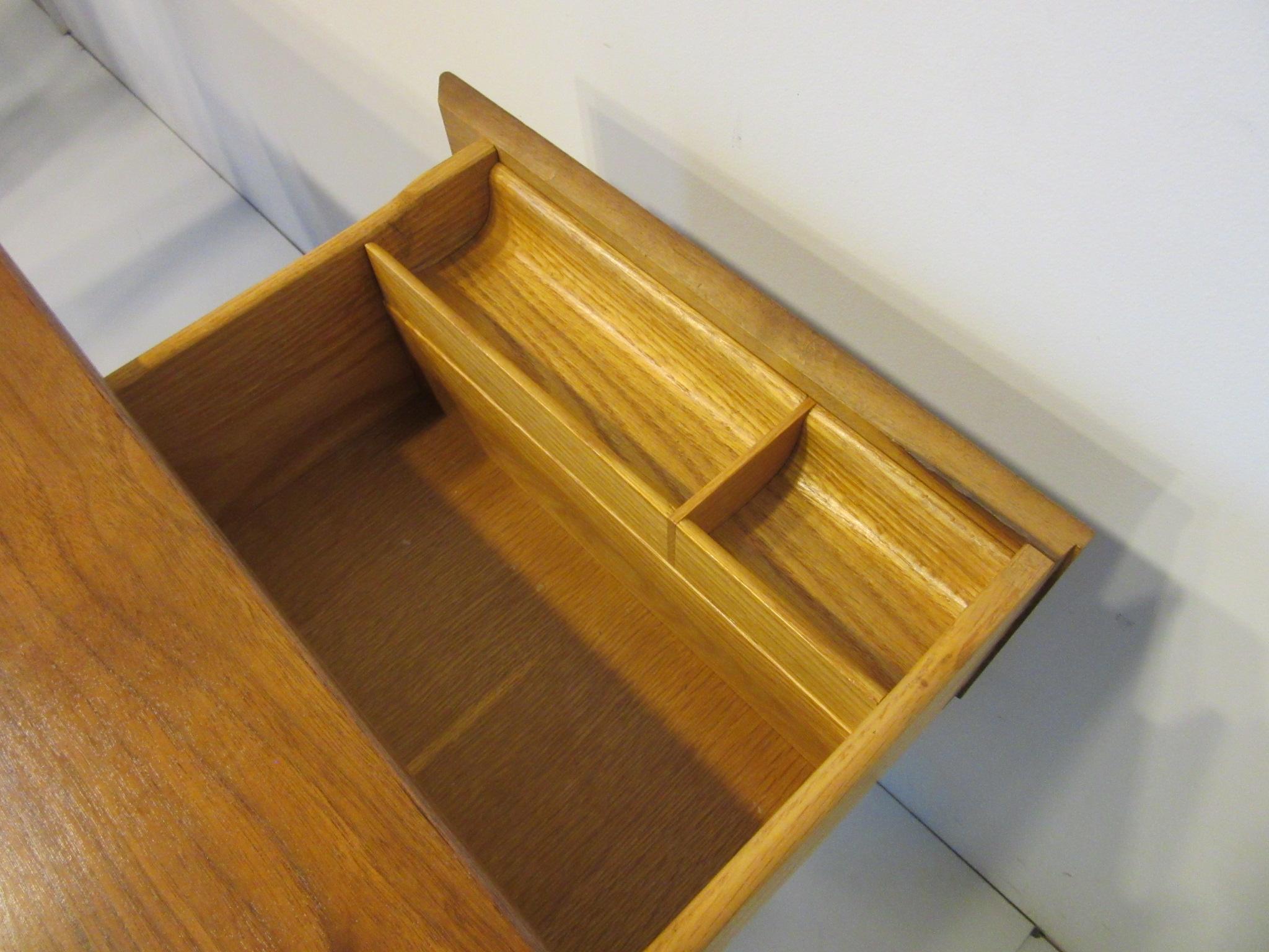 Very Early Jens Risom Walnut Mid Century Desk Model D-140 1