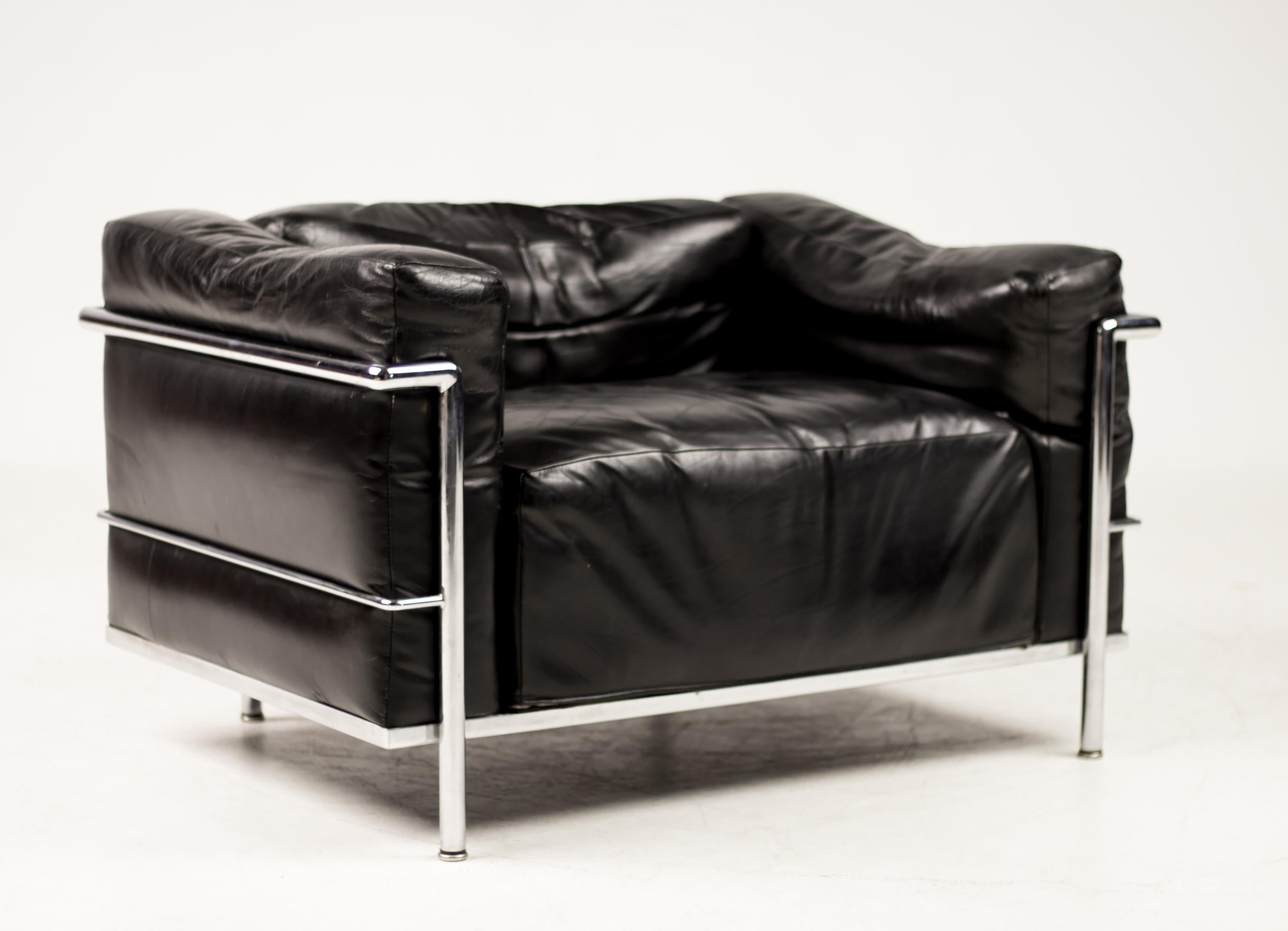 Bauhaus Very Early LC3 Chair by Le Corbusier