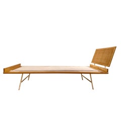 Very Early Rare George Nelson Thin Edge Daybed for Herman Miller w. Cane