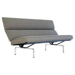 Very Early S-73 Compact Sofa by Eame, ICF Licensed by Herman Miller, 1958