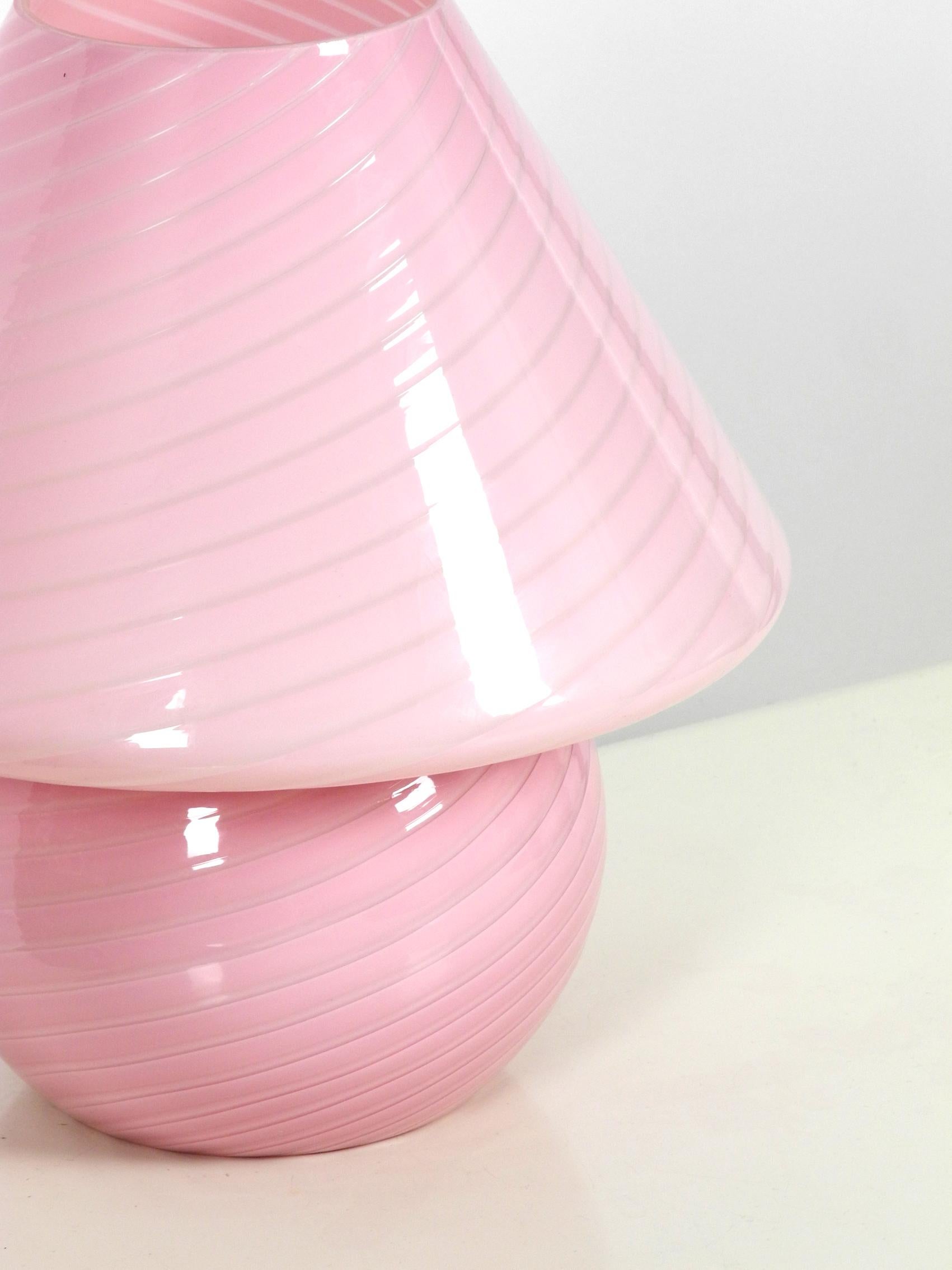 murano pink lamp