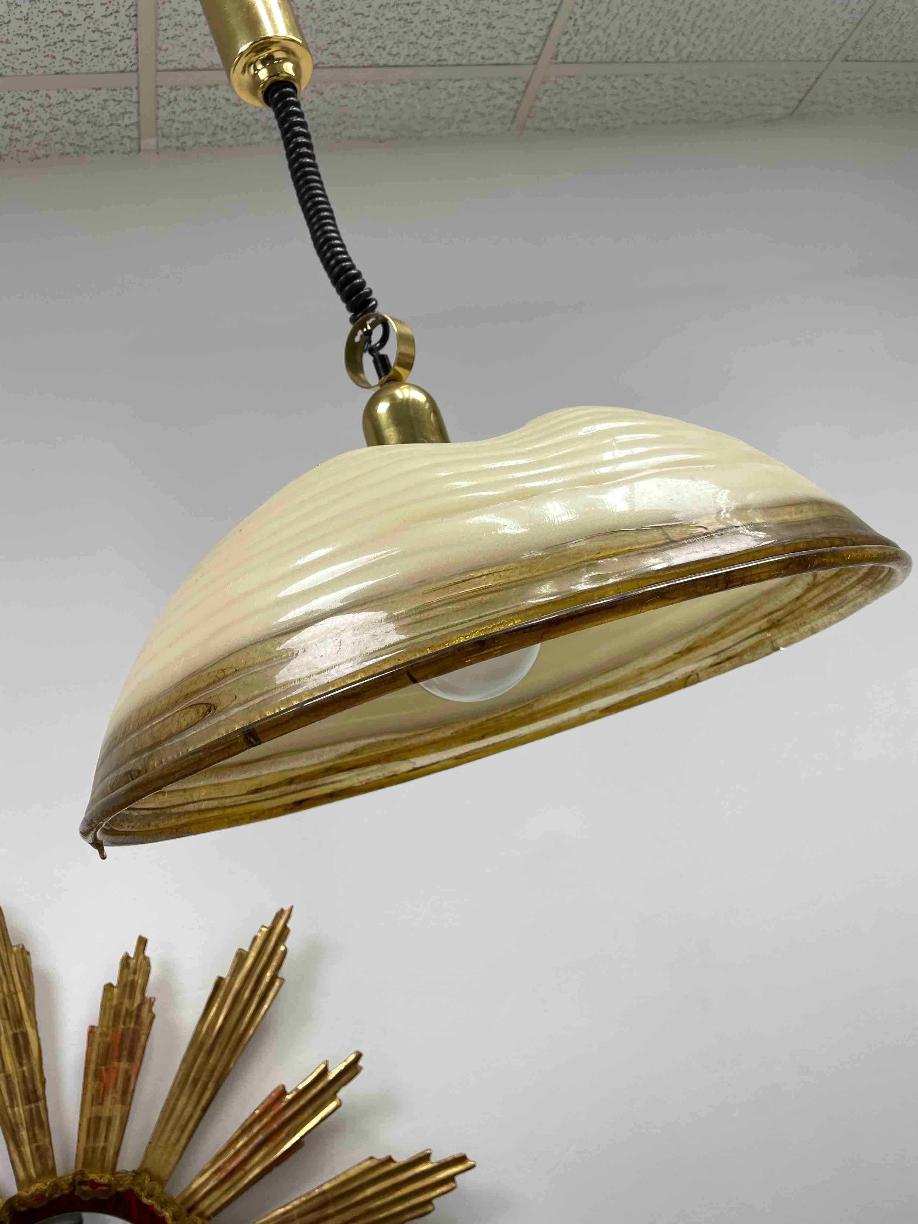 Mid-Century Modern Très élégante lampe suspendue en acrylique et lucite de Cosack Leuchten, 1970 en vente