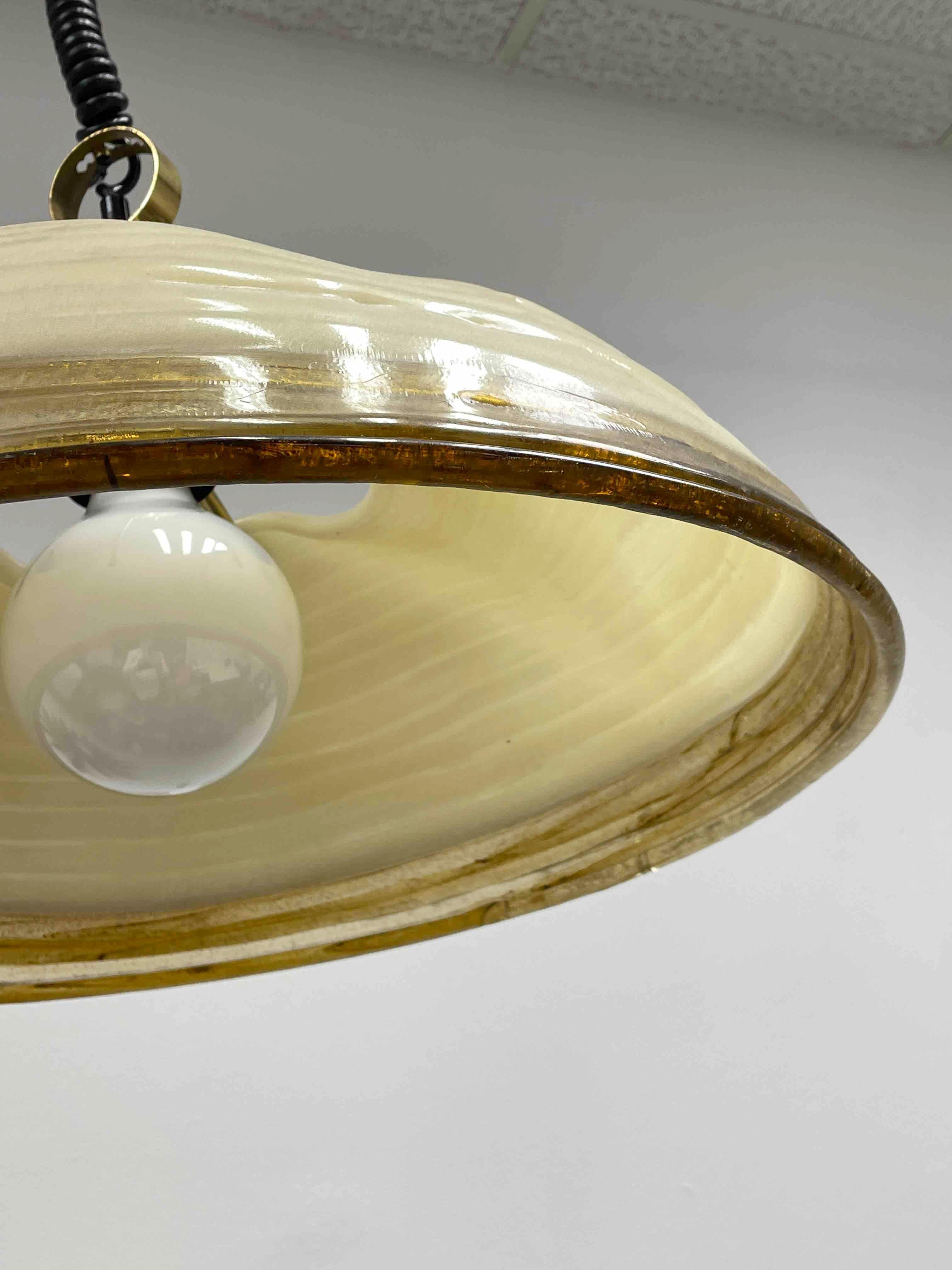 Mid-Century Modern Very Elegant Acrylic Lucite Hanging Lamp by Cosack Leuchten, 1970s For Sale