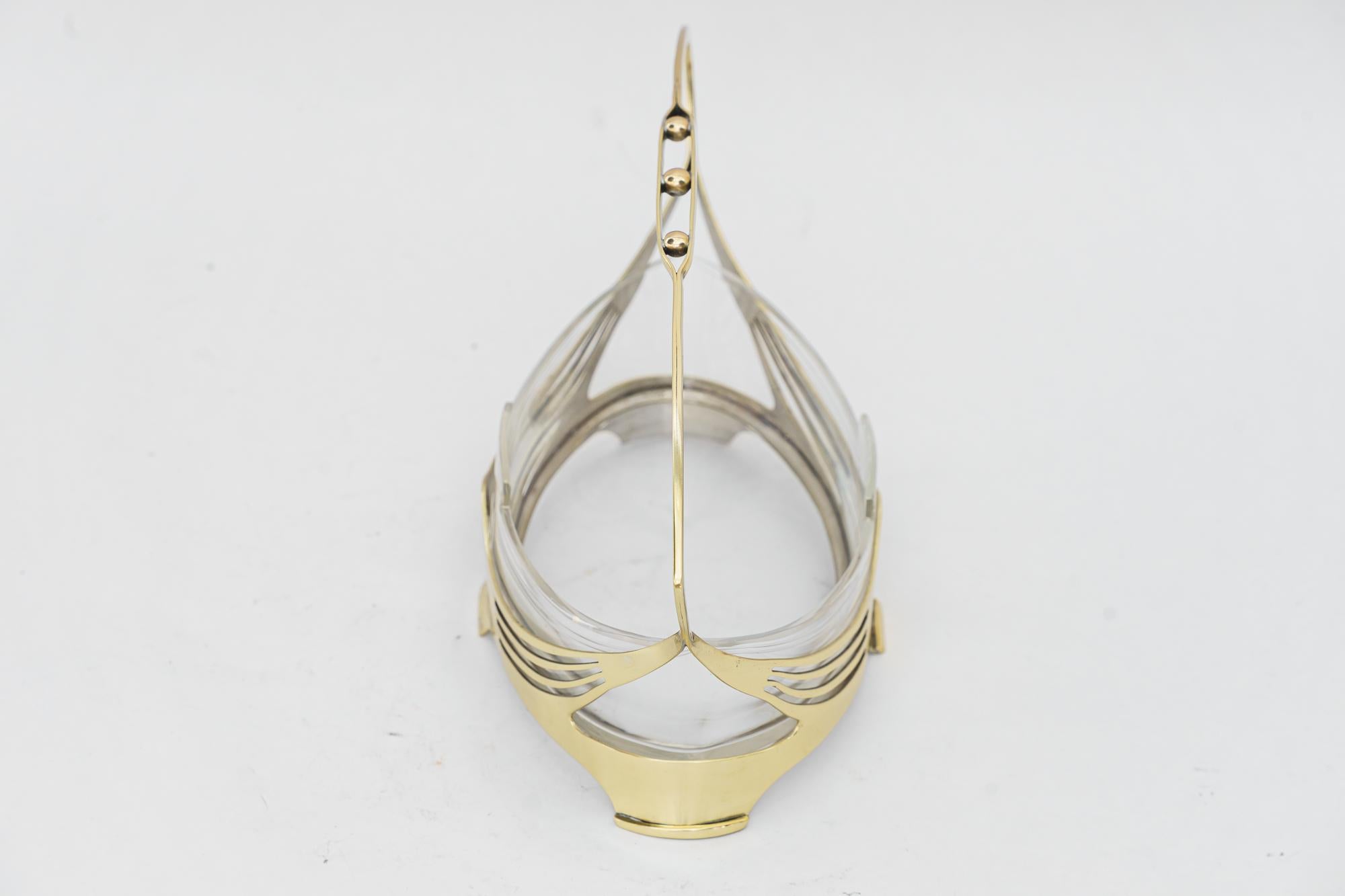 Ottone Centrotavola Argentor molto elegante, art deco vienna anni '20 circa in vendita