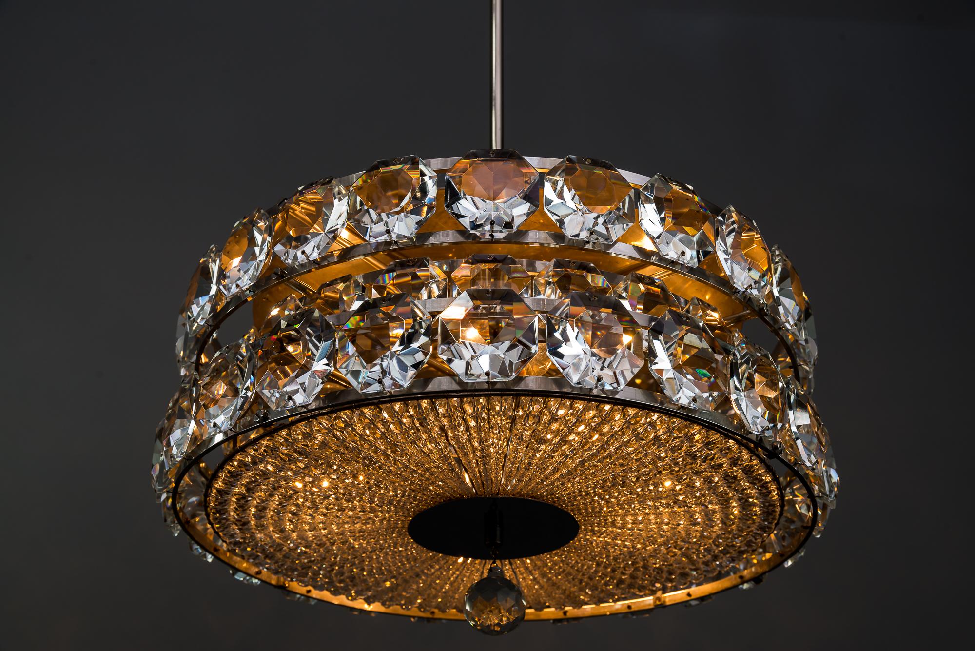 Very Elegant Bakalowits Chandelier, Vienna, circa 1950s For Sale 12