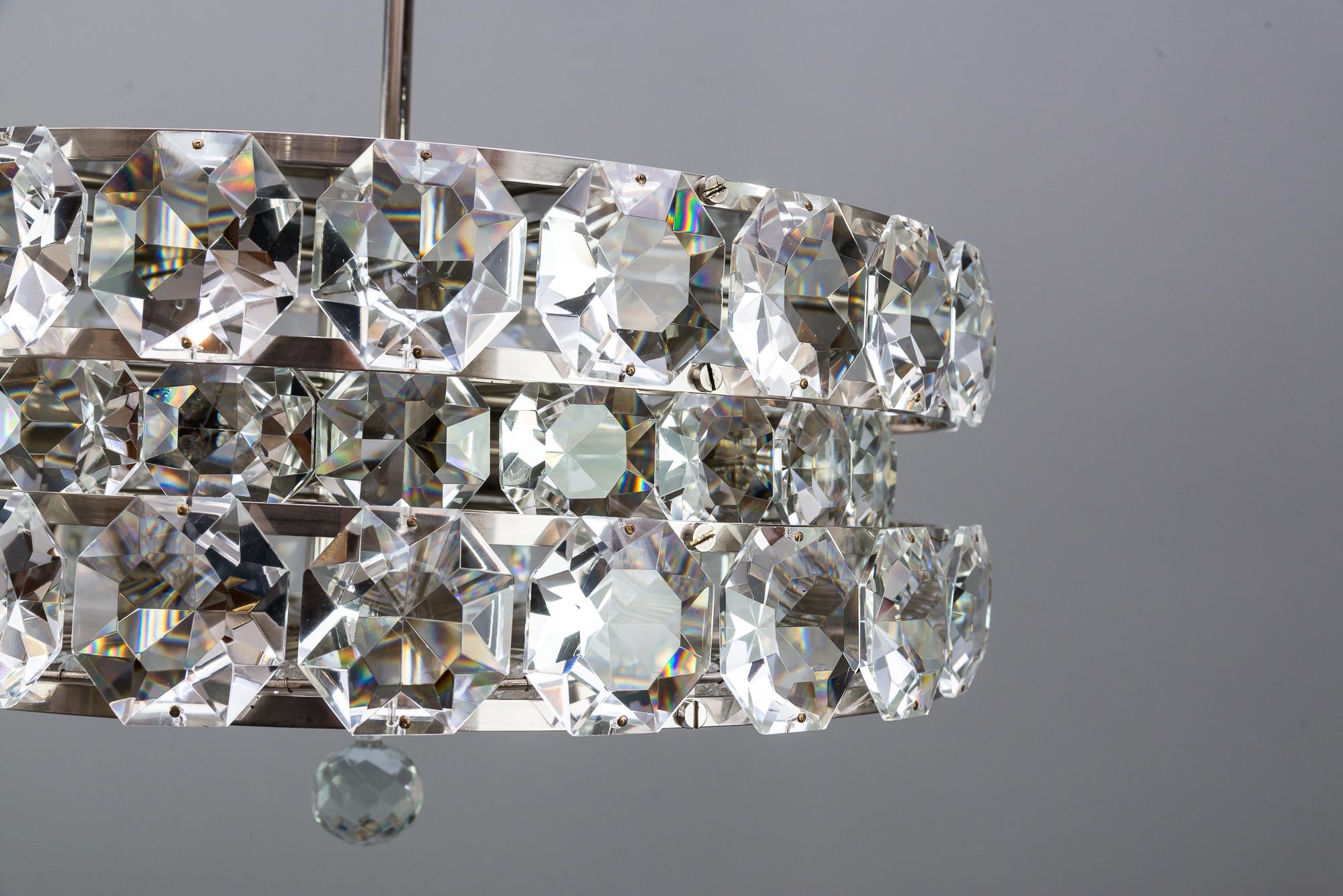 Très élégant lustre Bakalowits, Vienne, vers 1950 Bon état - En vente à Wien, AT