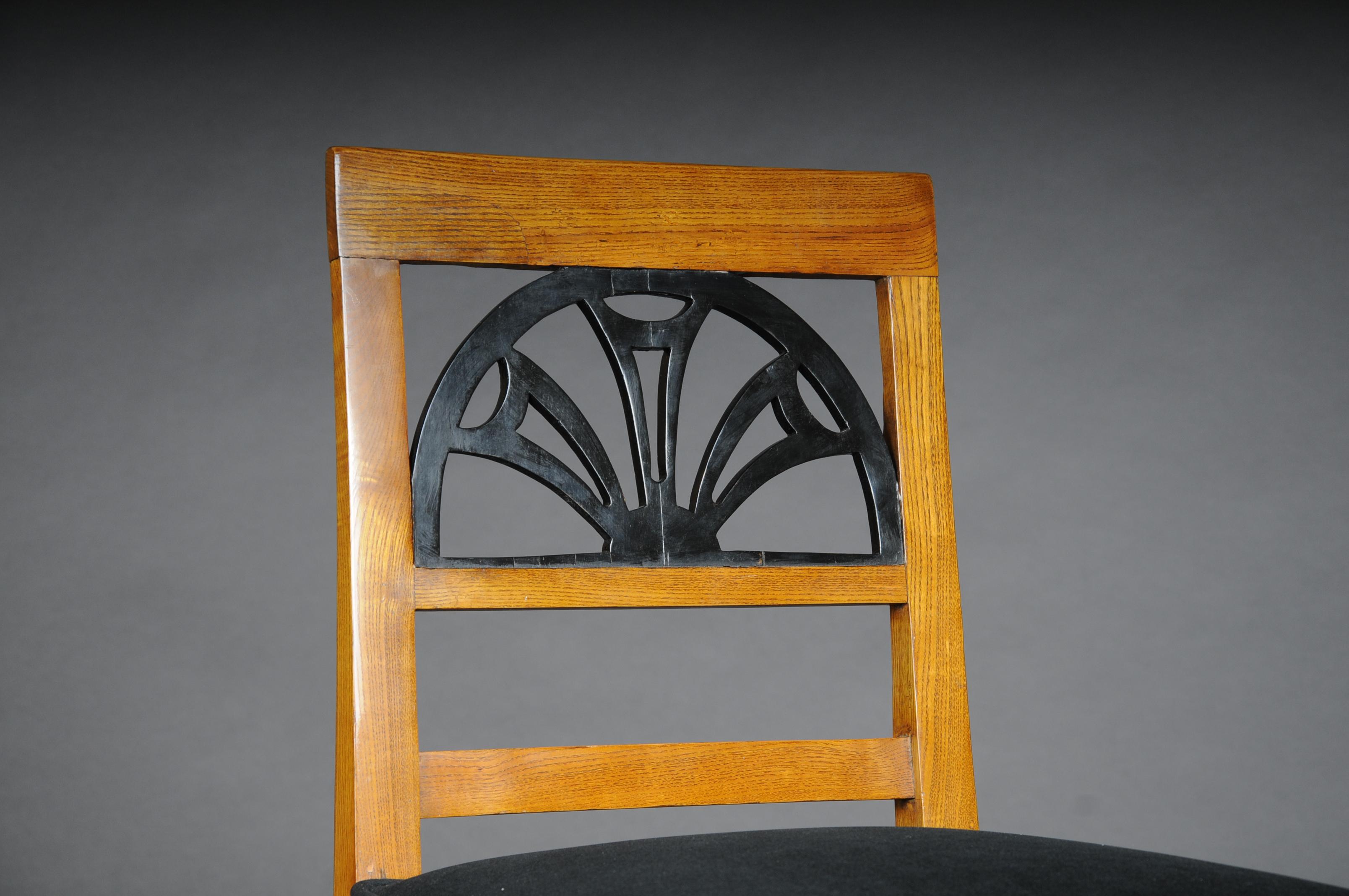 Very Elegant Biedermeier Chair, Birch, 19th Century For Sale 11