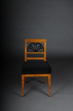 Very Elegant Biedermeier Chair, Birch, 19th Century
