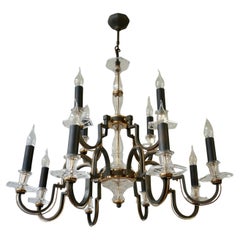 Vintage Very Elegant Classic  French Crystal Glass Chandelier
