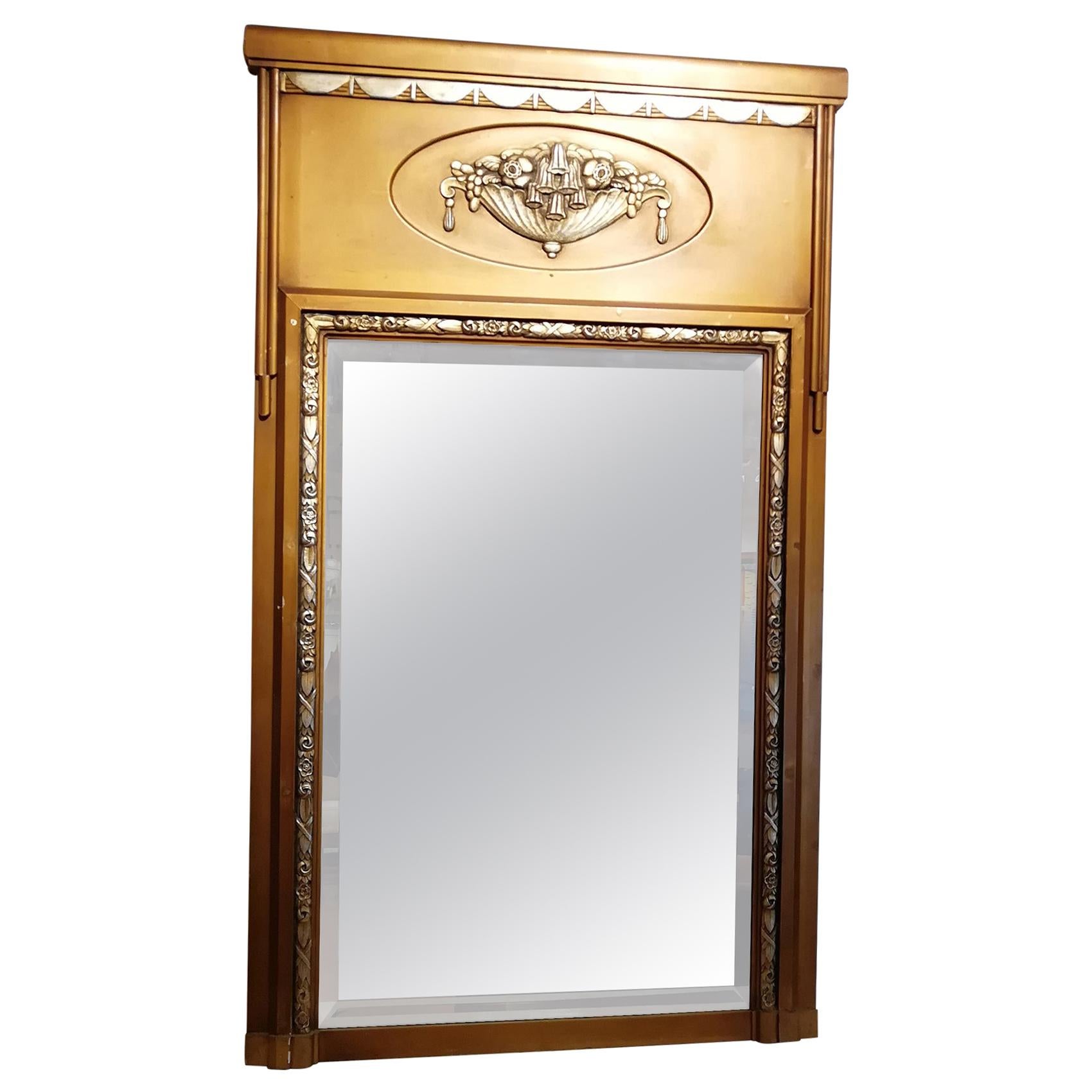 Very Elegant French Art Deco Mirror For Sale