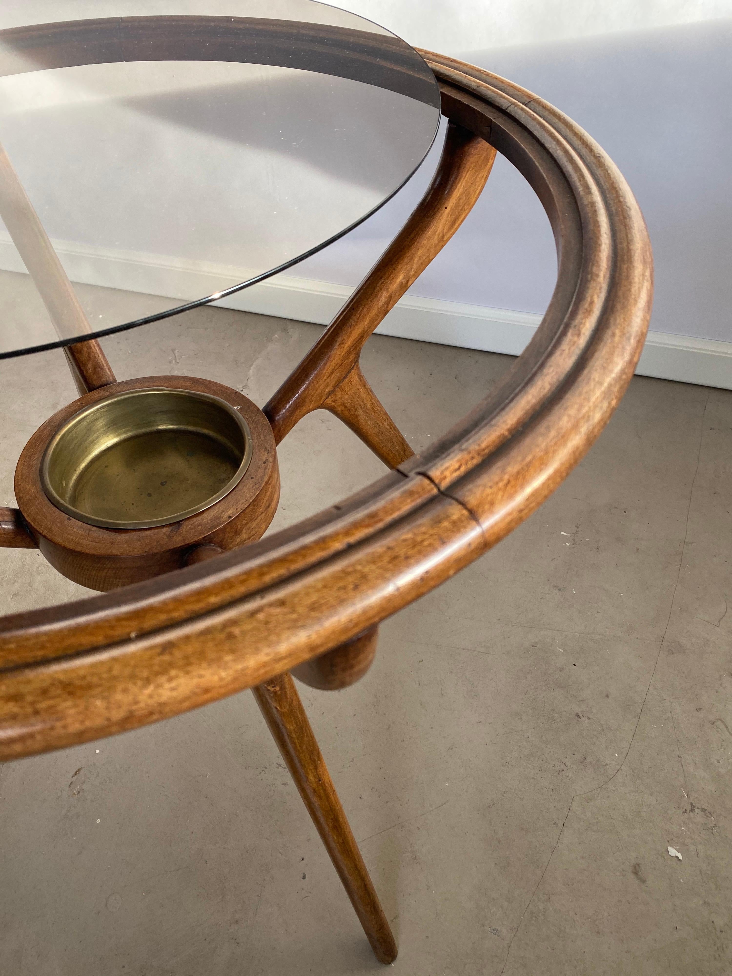 Mid-20th Century Very Elegant Gio Ponti Style Round Coffee Table