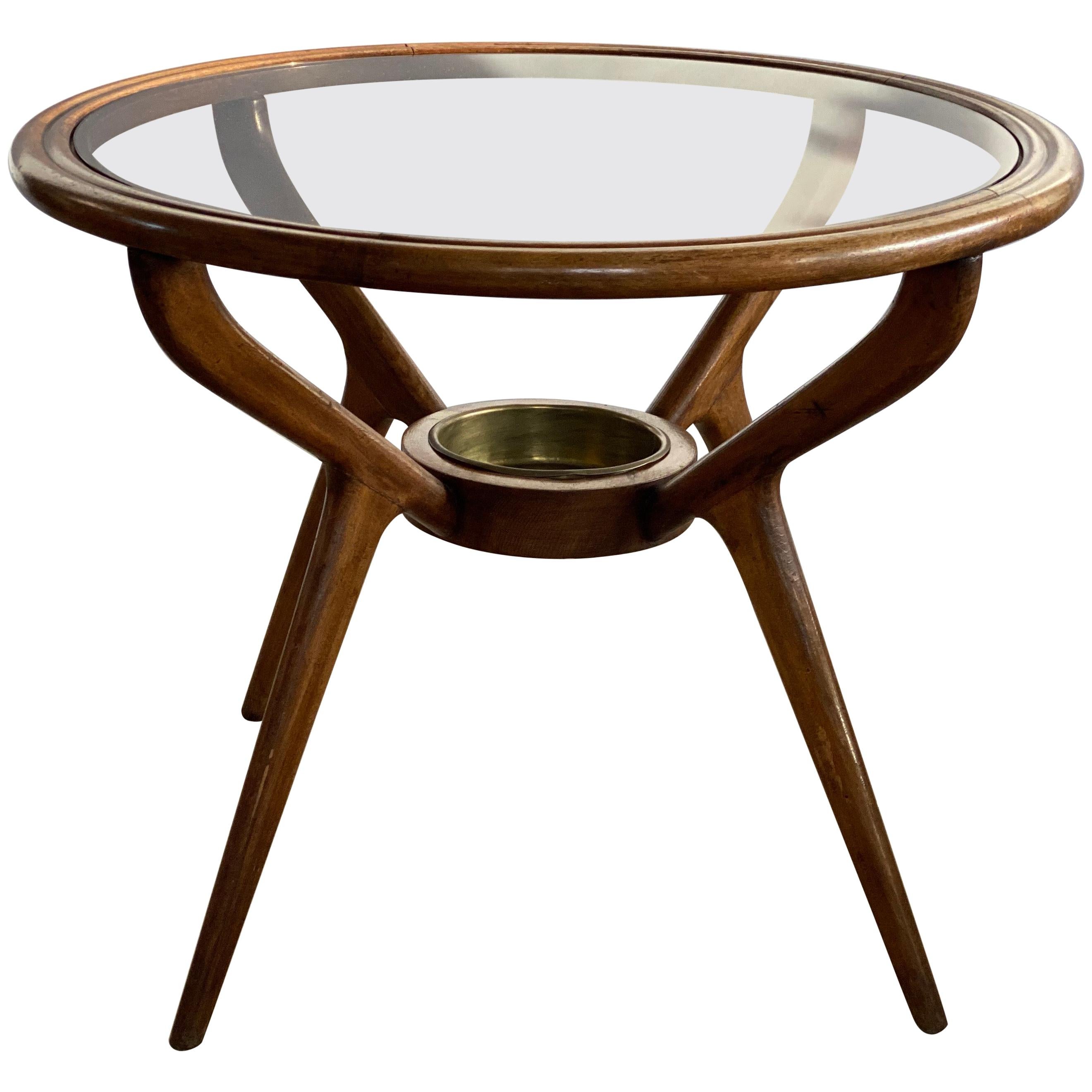 Very Elegant Gio Ponti Style Round Coffee Table