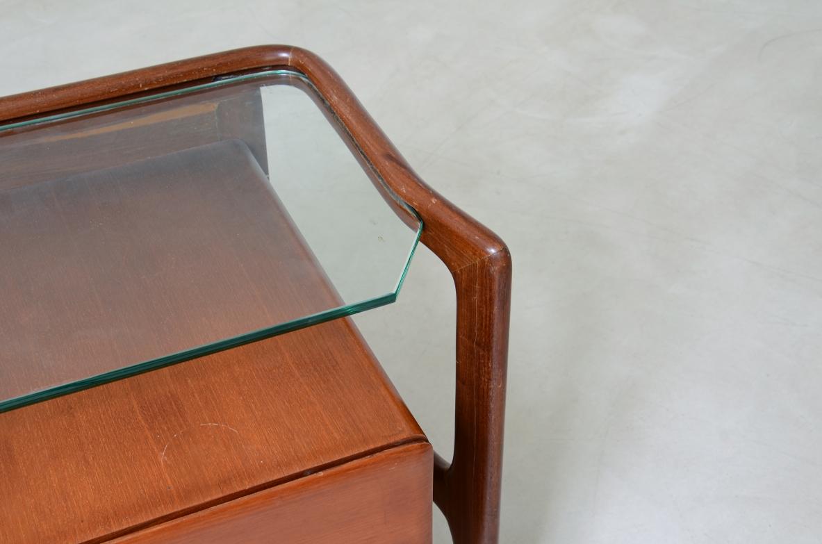 20ième siècle Console moderniste très élégante en bois courbé  en vente