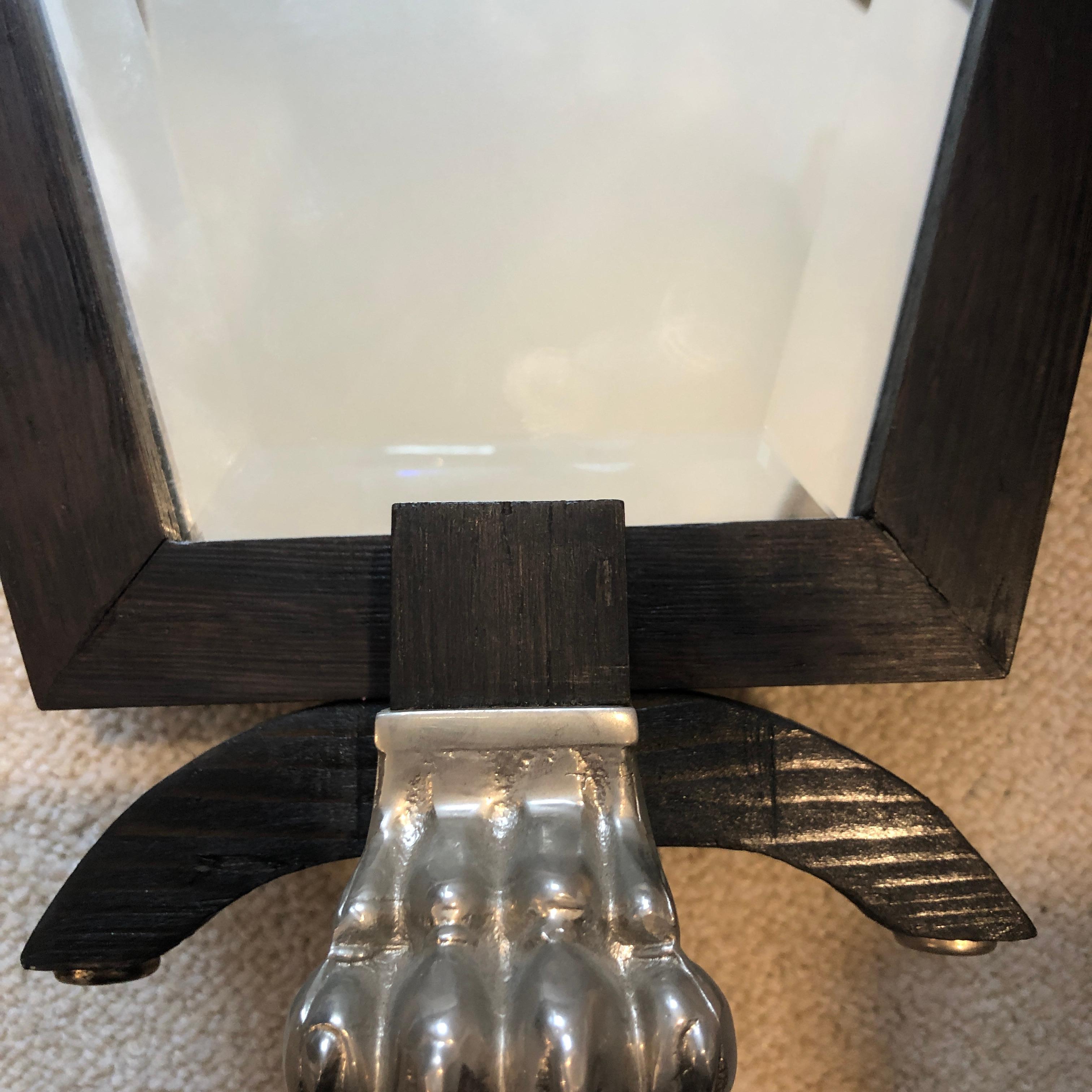 Very Elegant & Original Vanity Table Mirror in a Fan-Shaped Frame, circa 1960 For Sale 3