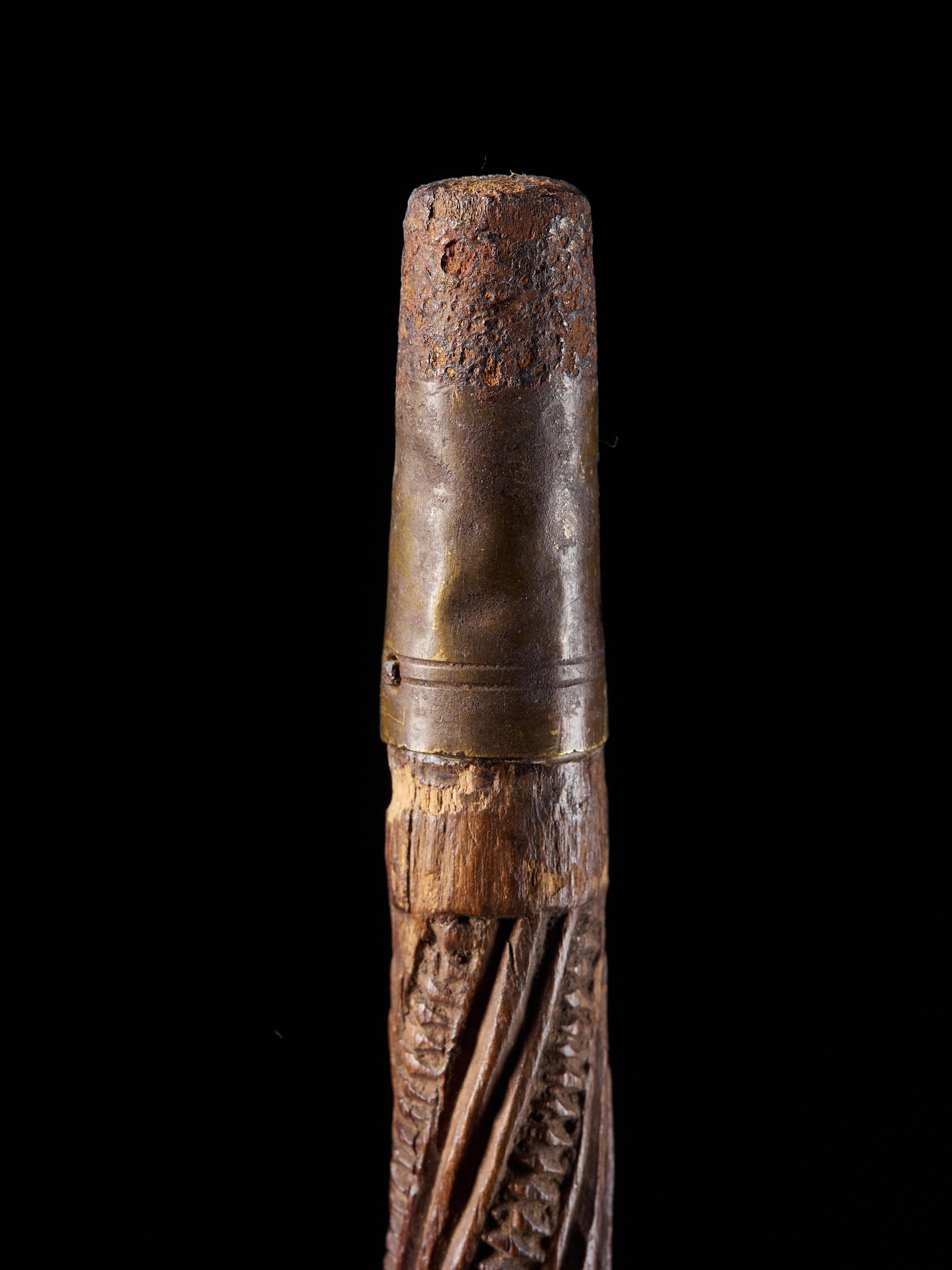 Very Elegant Tokotoko, Carved Maori Walking or Orators Stick 6