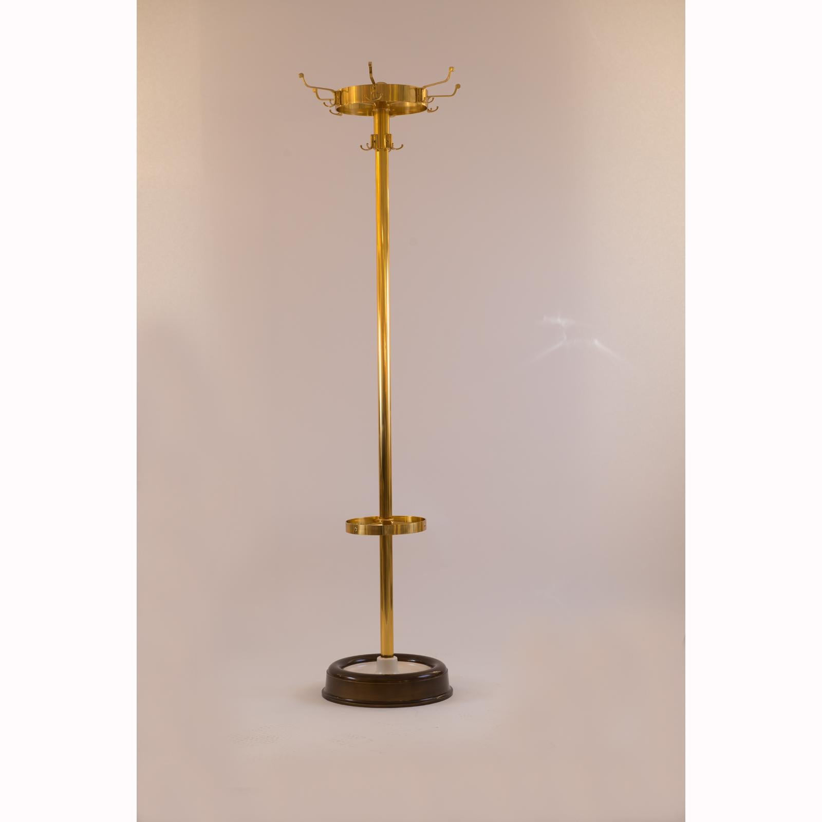 Mid-Century Modern Very Elegant Viennese 50ies Coatstand Pictured in a Semigloss Finish, Re Edit For Sale