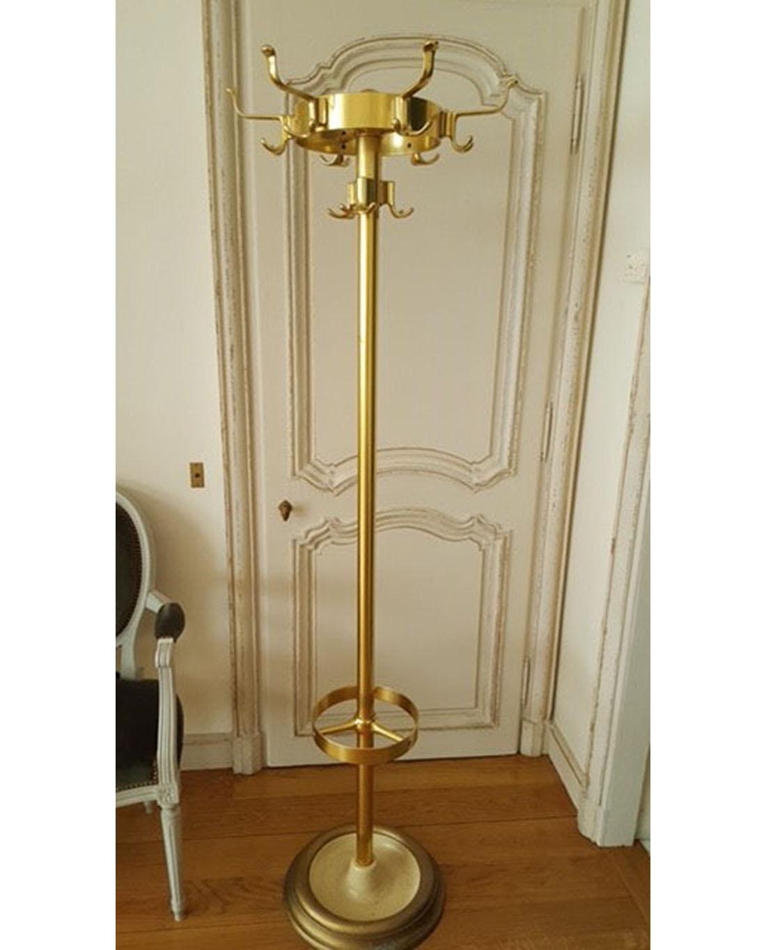 European Very Elegant Viennese 50ies Coatstand Pictured in a Semigloss Finish, Re Edit For Sale