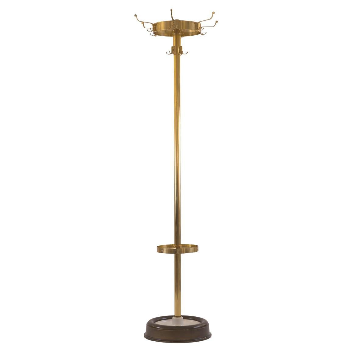 Very Elegant Viennese 50ies Coatstand Pictured in a Semigloss Finish, Re Edit