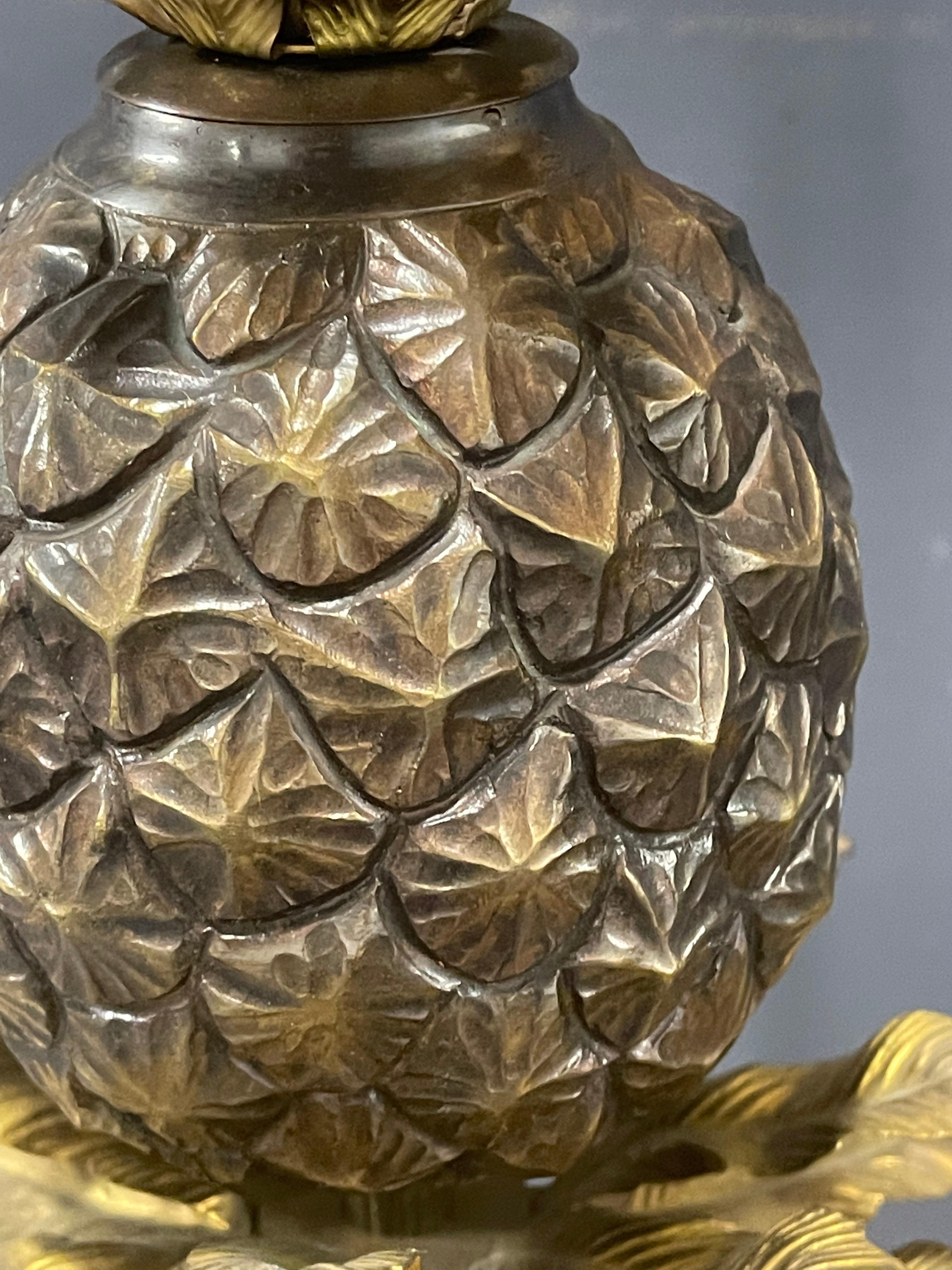 paire de lampes ananas maison charles très exclusive, iconique et impressionnante en vente 6