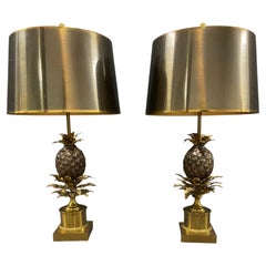 Very Exclusive, Iconic and Awesome Pair of Maison Charles Pineapple Lamps