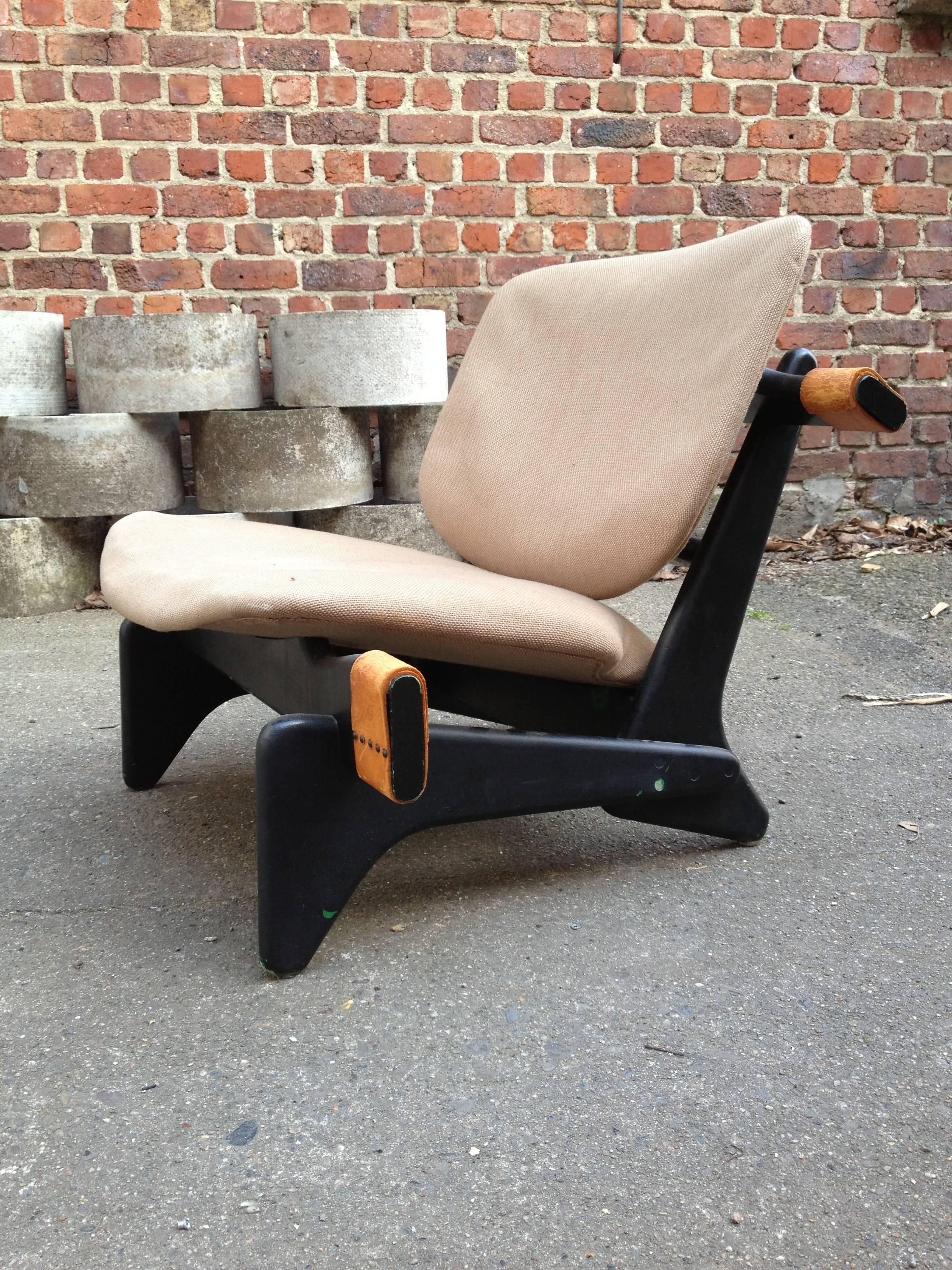 Very Exclusive, Jumbo-174 Low Chair by Olof Ottelin, 1950s For Sale 1