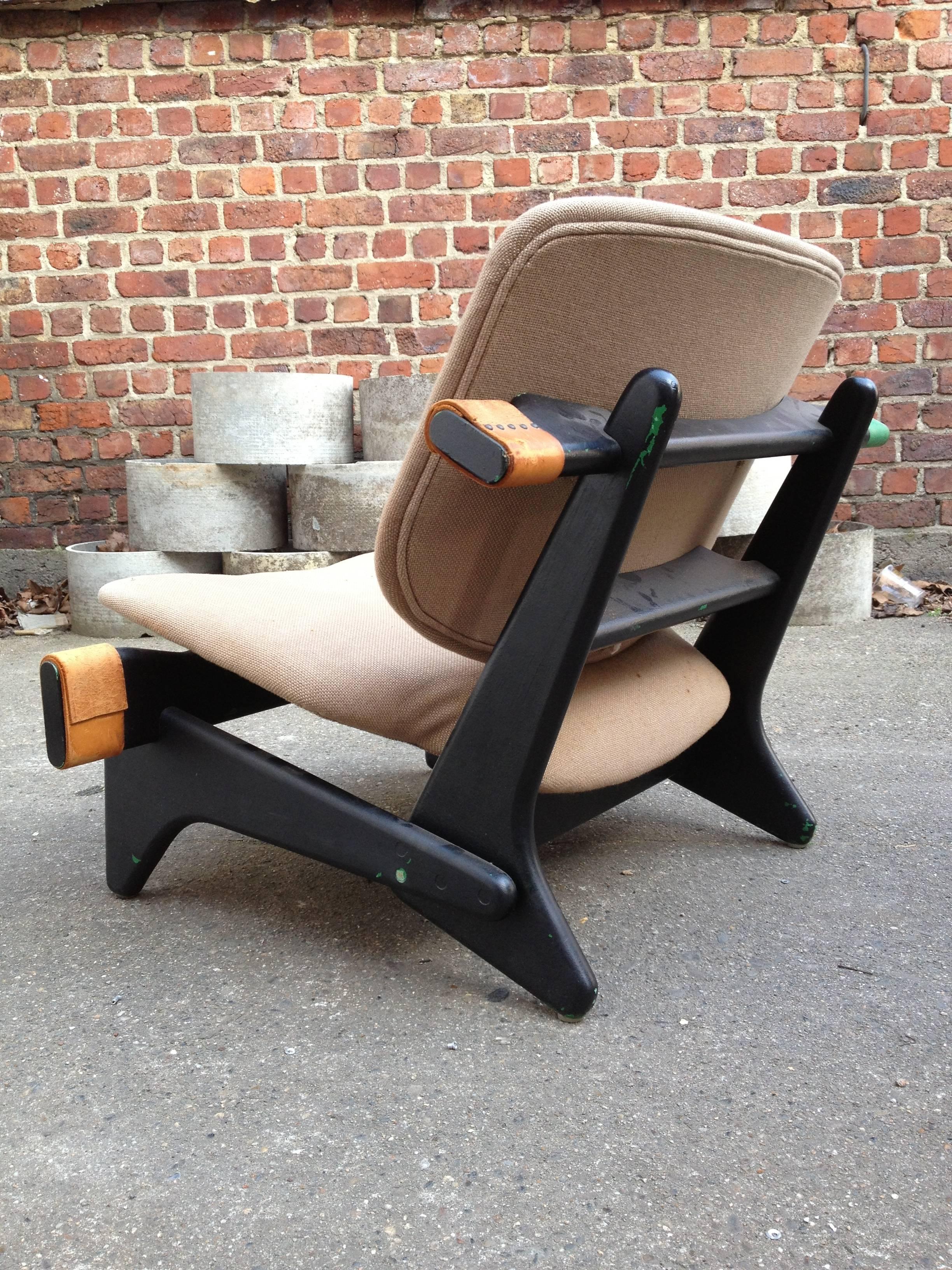 Very Exclusive, Jumbo-174 Low Chair by Olof Ottelin, 1950s For Sale 2