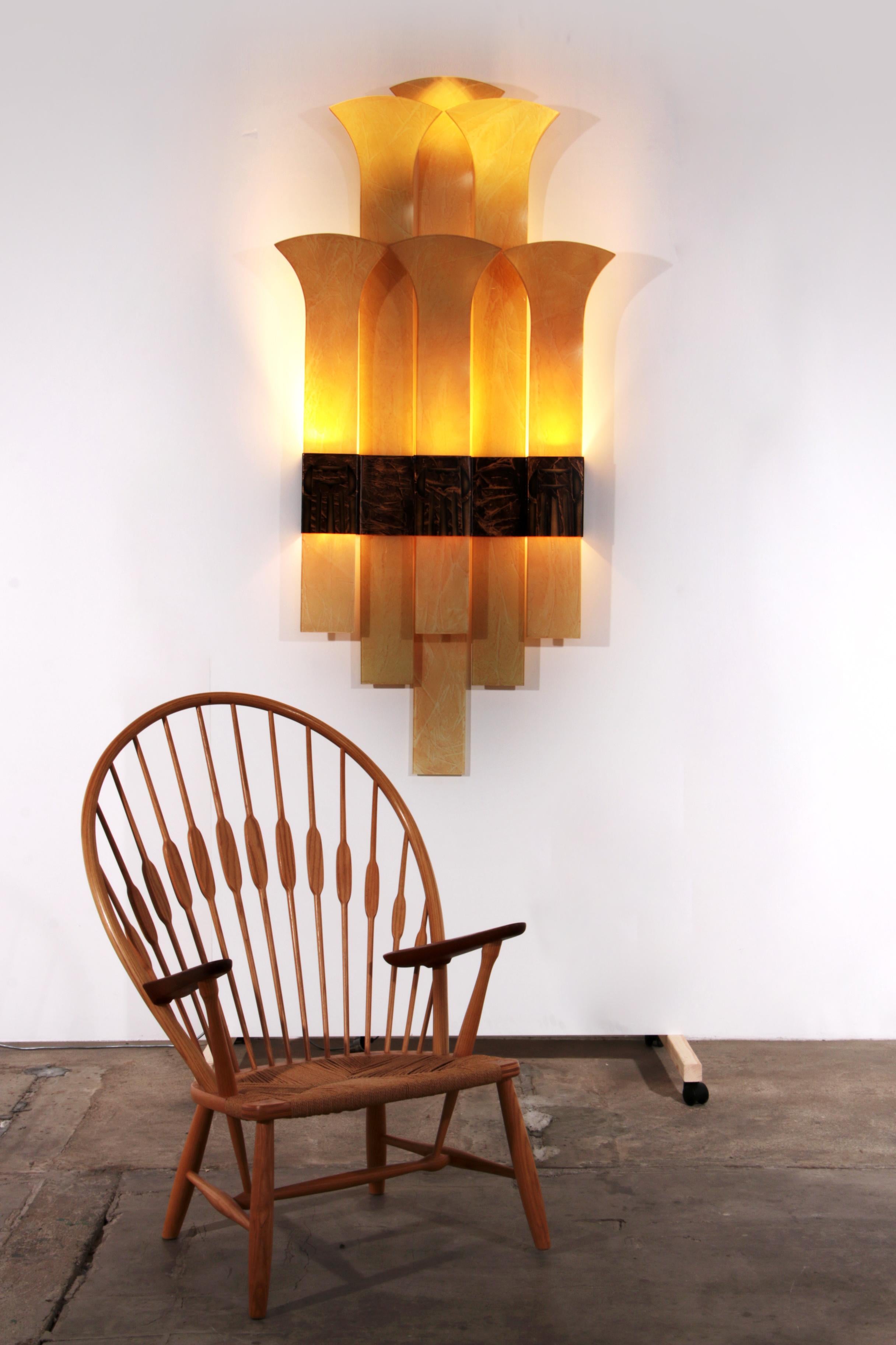 Art Deco Very exclusive, very large wall lamp from the Dutch Theater Thalia IJmuiden 1930 For Sale