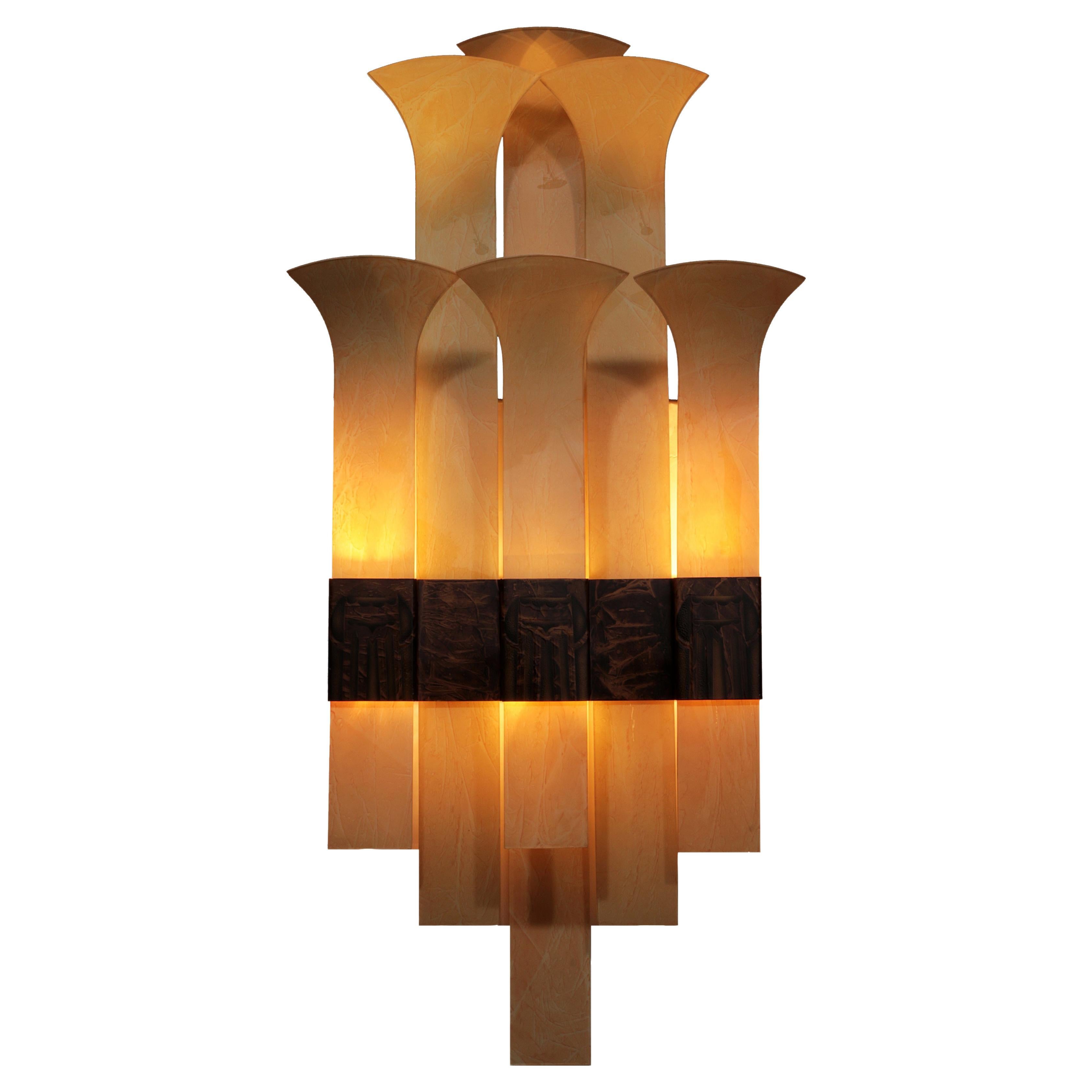 Very exclusive, very large wall lamp from the Dutch Theater Thalia IJmuiden 1930 For Sale