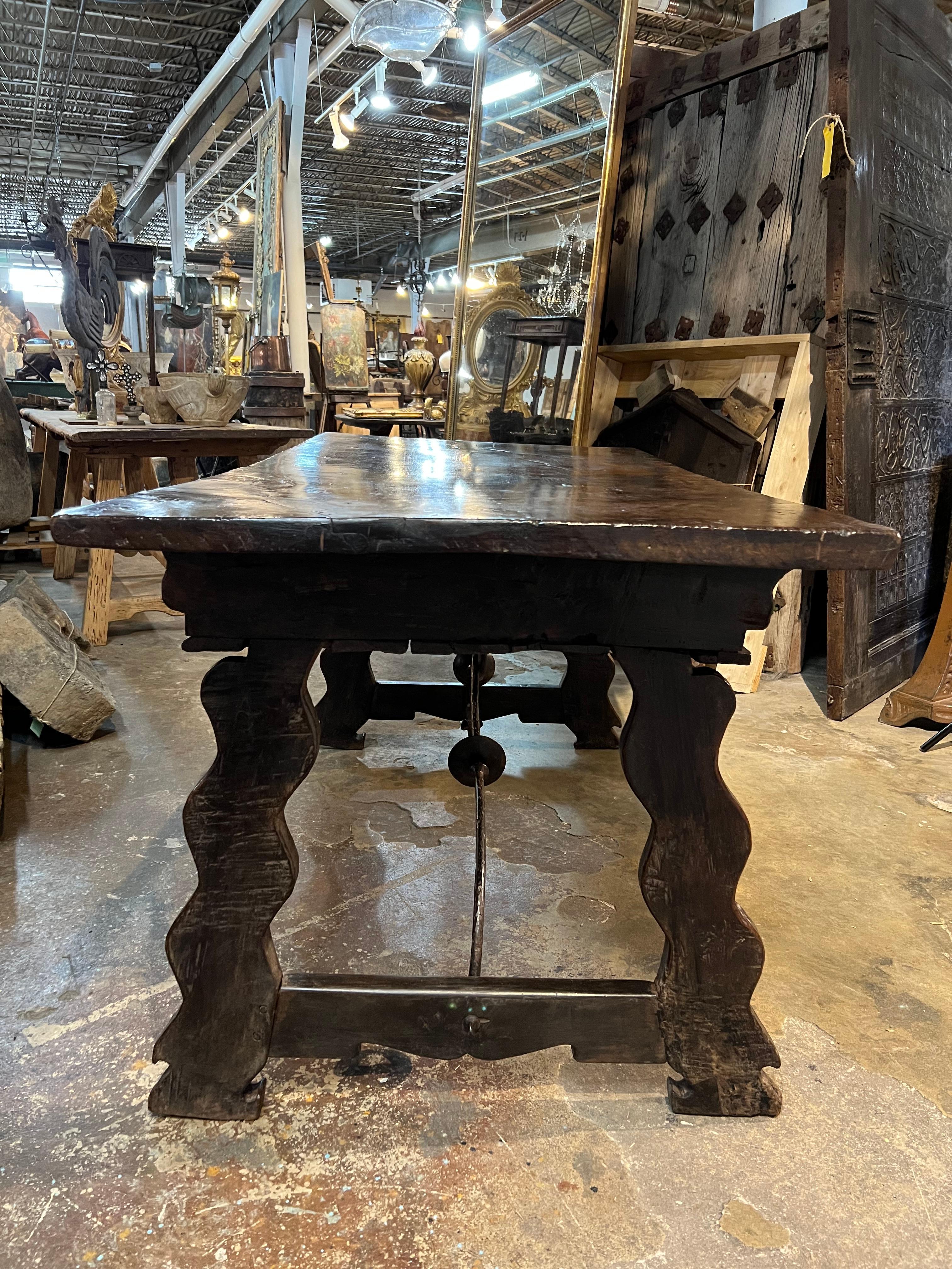 Iron Very Fine 17th Century Spanish Desk For Sale