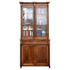 Very Fine 19th C. Louis Philippe Style French Mahogany Bibiotheque #2
