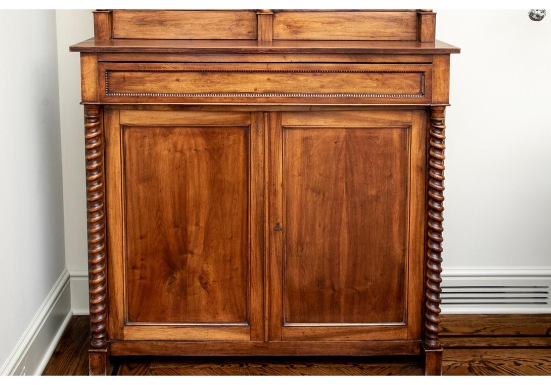 Very Fine 19th C. Louis Philippe Style French Mahogany Bibiotheque For Sale 11
