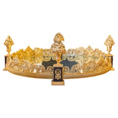 Very Fine 19th Century Empire Gilt Bronze and Patinated Bronze Plateau