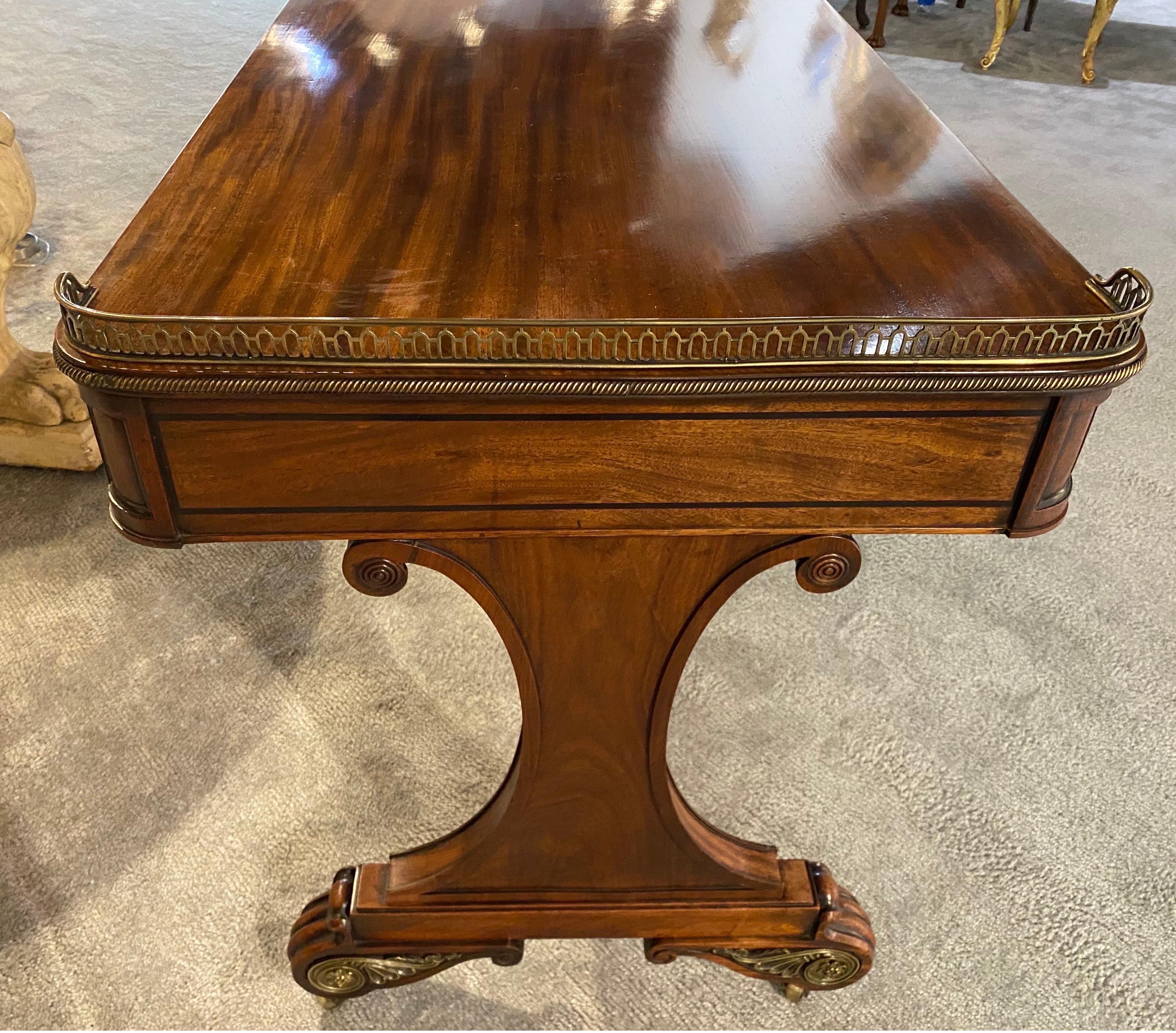 Very Fine 19th Century English Regency Writing Table For Sale 4