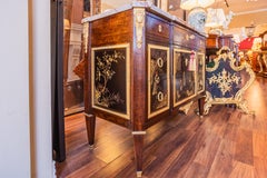 Very Fine 19th century French Coromandel and gilt bronze marble top commode