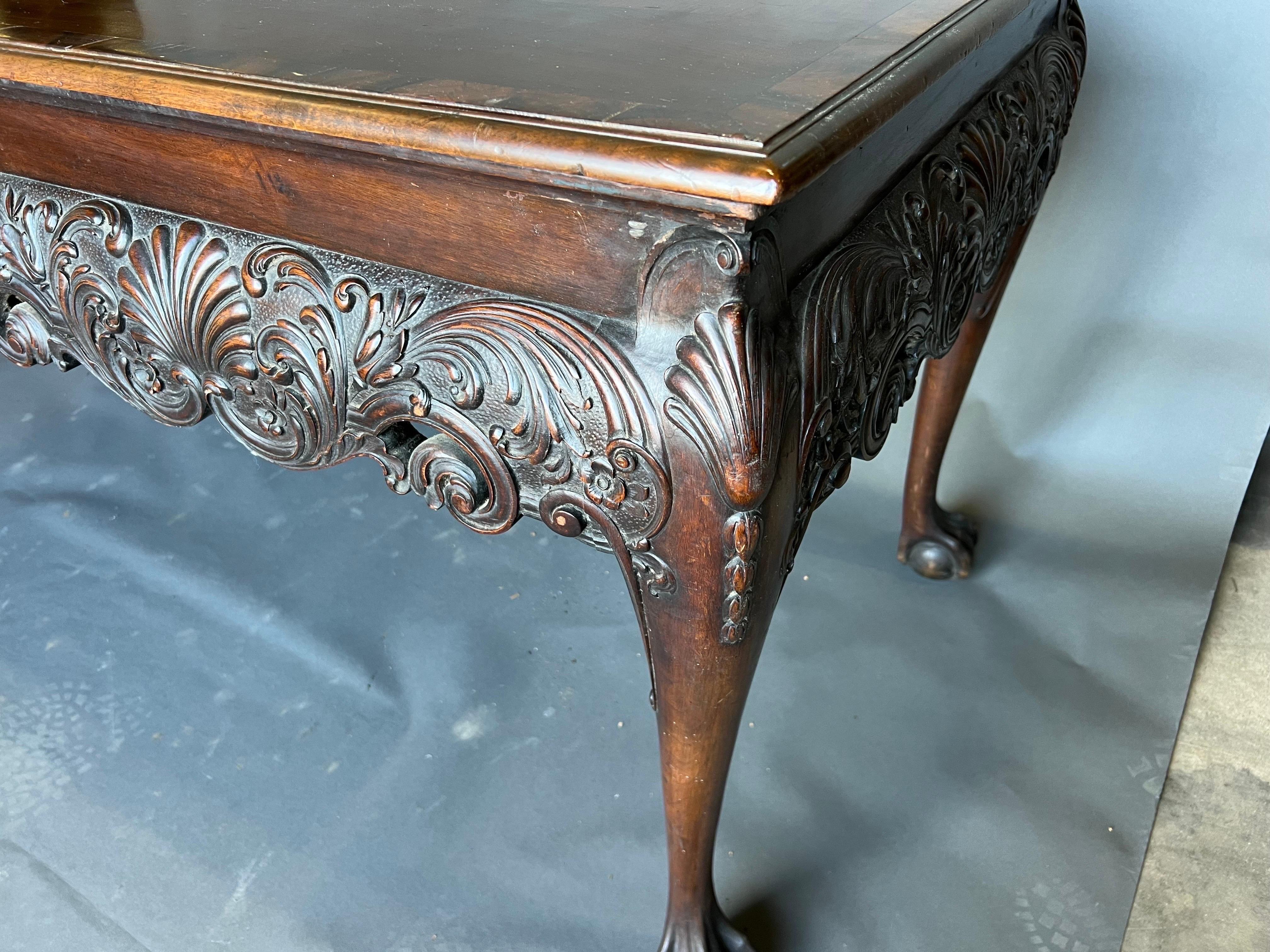 XIXe siècle Très belle table console en acajou du 19ème siècle estampillée Gillows en vente