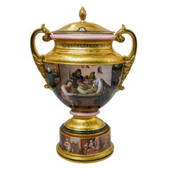 Very fine 19th Century Royal Vienna Vase with Cover