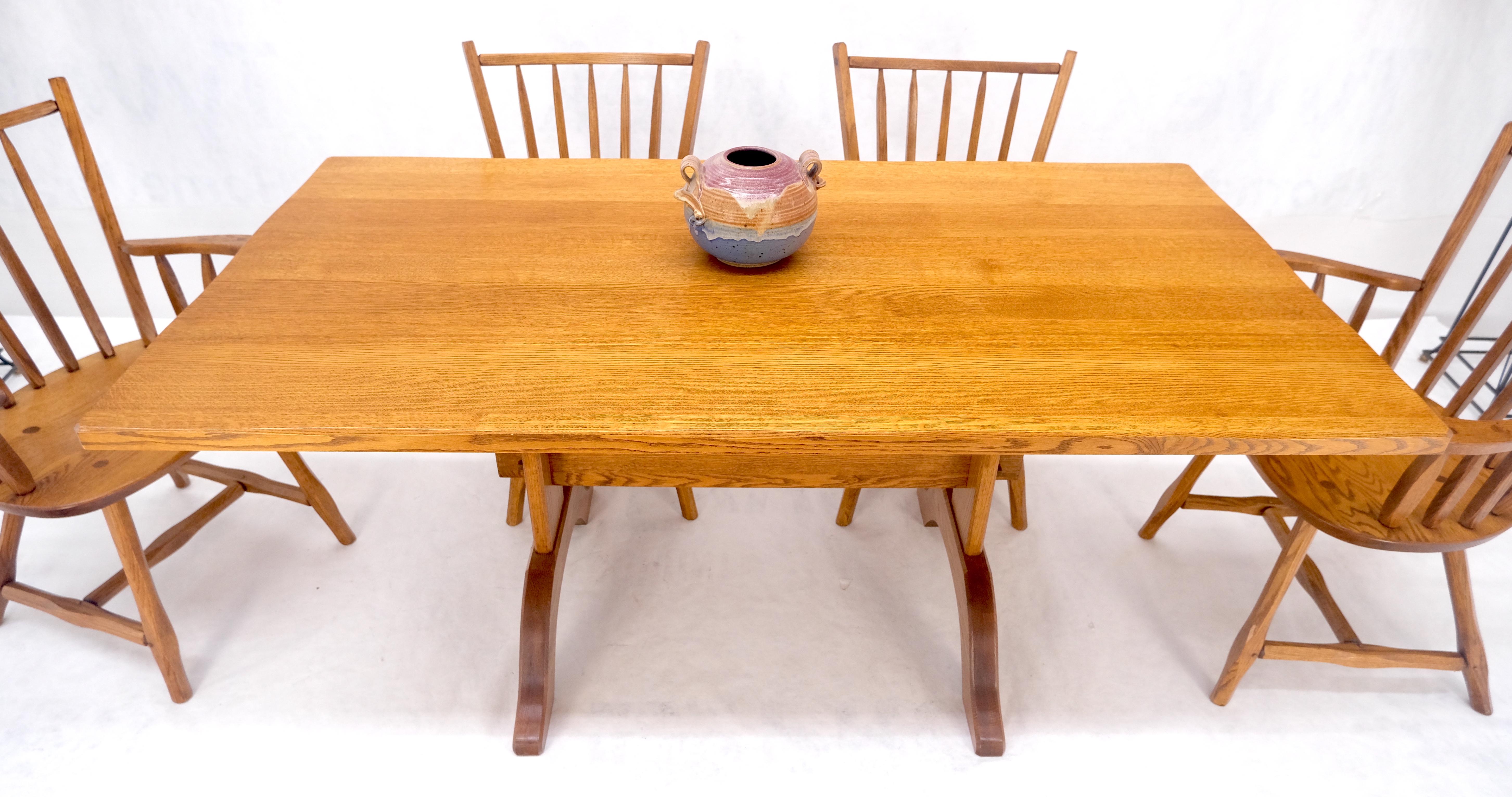 Très belles chaises de salle à manger en chêne massif, toutes articulations chevillées, ensemble de table MINT en vente 6