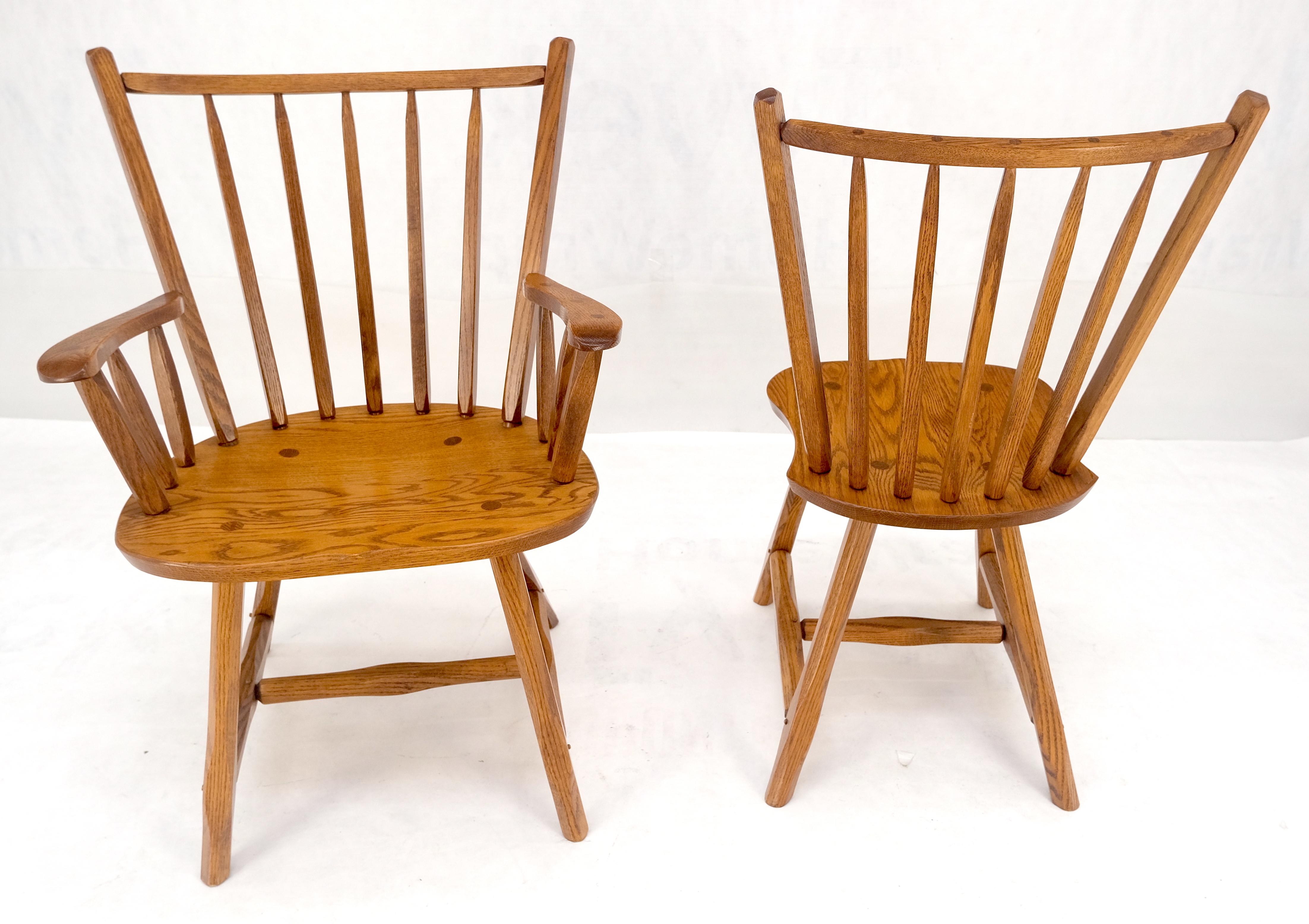 Très belles chaises de salle à manger en chêne massif, toutes articulations chevillées, ensemble de table MINT en vente 8