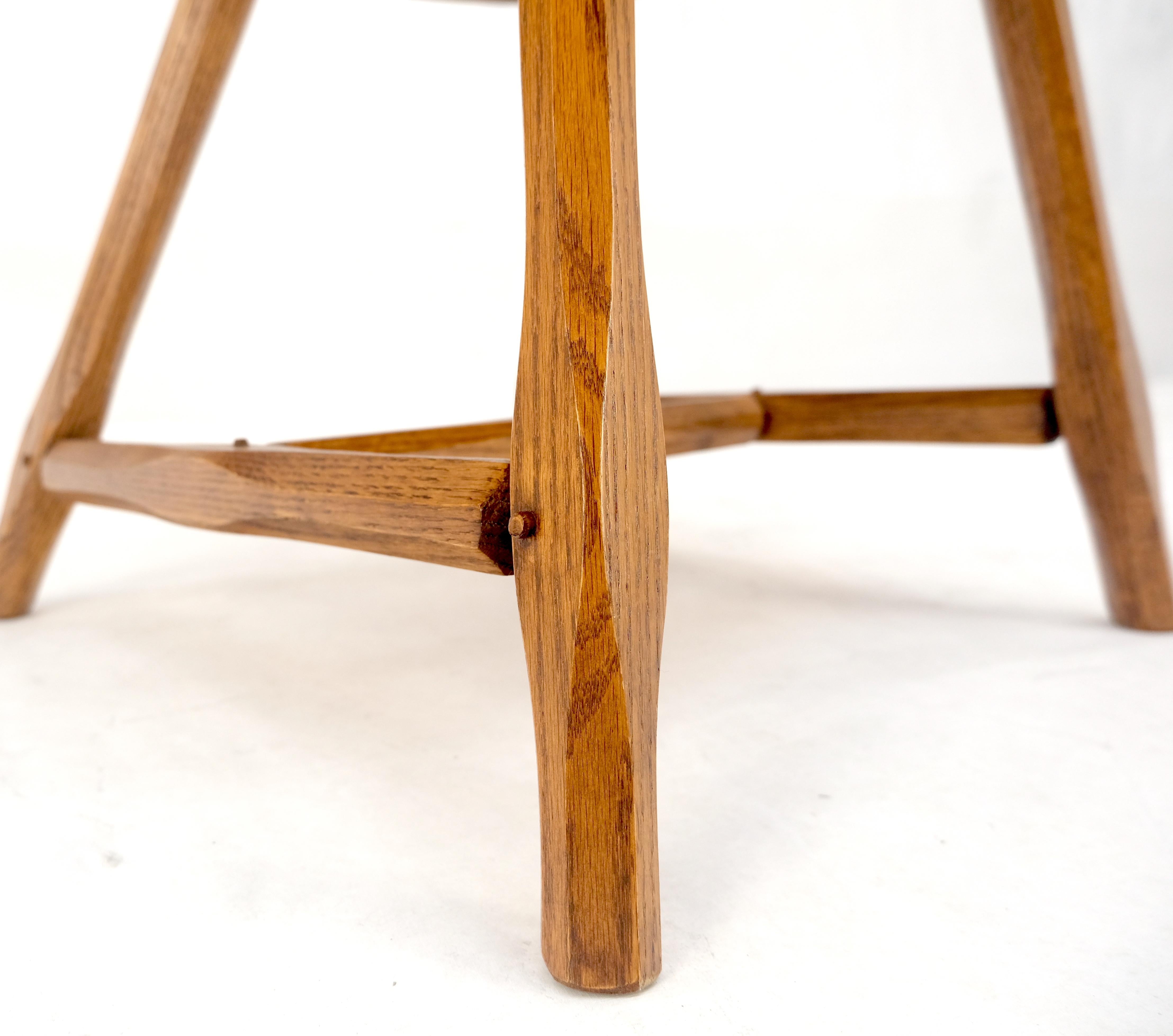 Arts and Crafts Très belles chaises de salle à manger en chêne massif, toutes articulations chevillées, ensemble de table MINT en vente