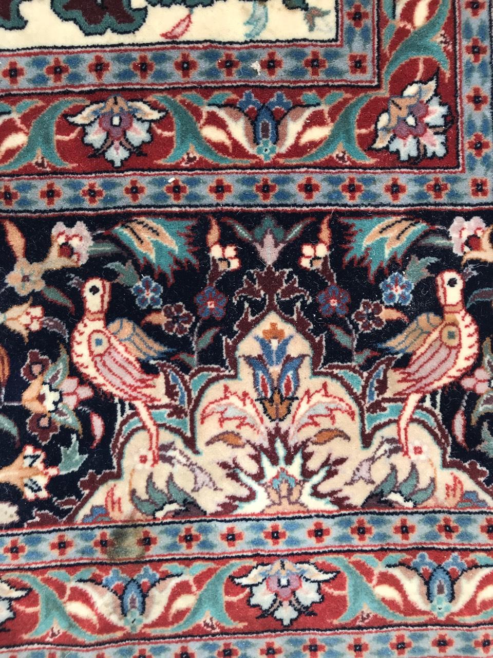 Bobyrug’s Very Fine and Beautiful Large Vintage Tabriz Style Rug For Sale 8