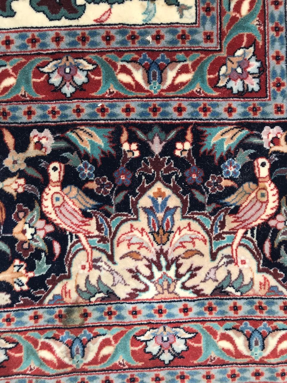 Tappeto di grandi dimensioni in stile Tabriz d'epoca di Bobyrug, molto bello e raffinato in vendita 8