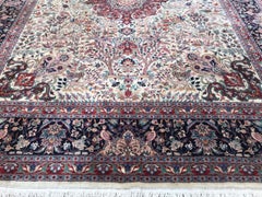 Alfombra grande de estilo Tabriz de Bobyrug, muy fina y bonita