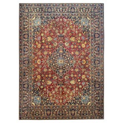 Very Fine and Detailed Antique Persian Kashan 10′ 6″ x 14′ 3″