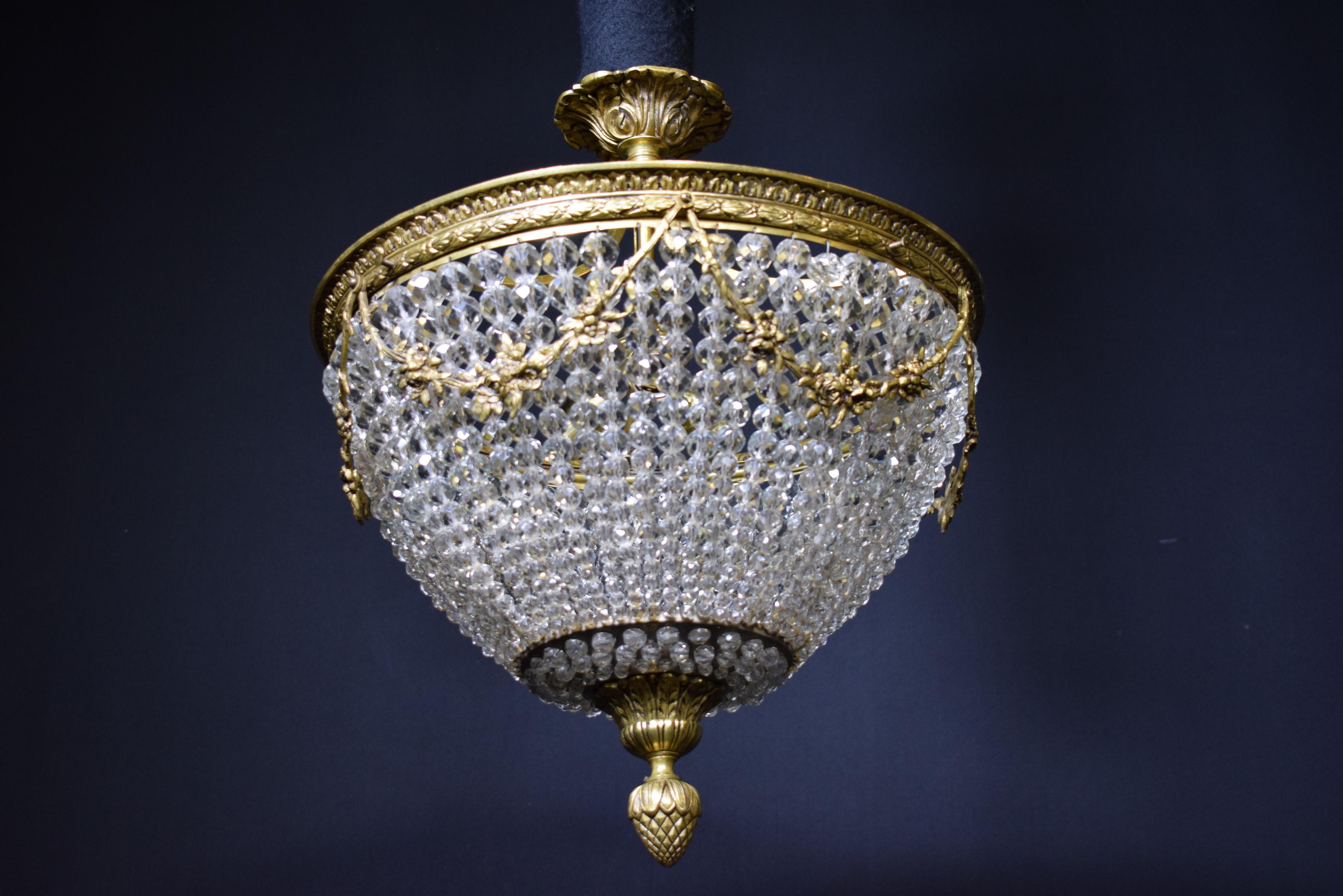 Français Lustre très fin et élégant en vente