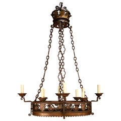 Very Fine and Important Iron Chandelier