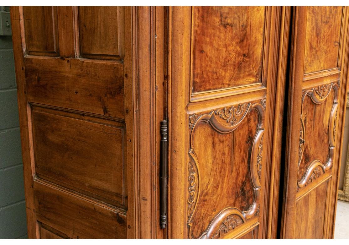 Very Fine and Massive Burled and Carved French Antique Armoire For Sale 2