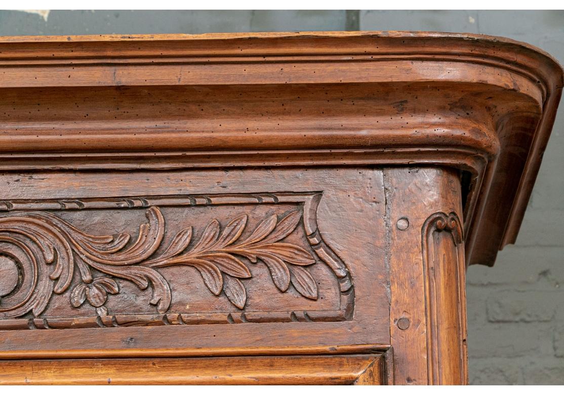 Very Fine and Massive Burled and Carved French Antique Armoire In Good Condition For Sale In Bridgeport, CT